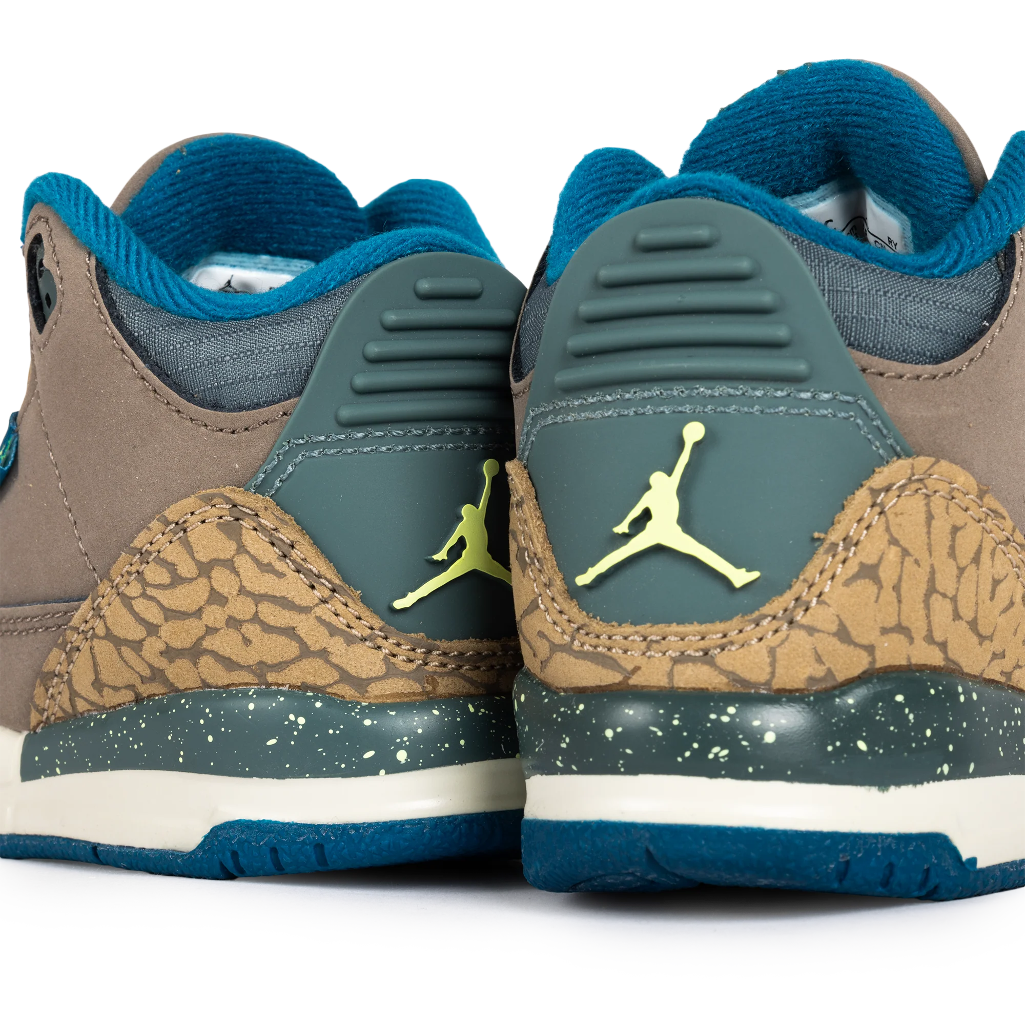 Nike Jordan 3 Retro (TD) Olive Grey/Green Abyss/Khaki/Sea Glass IB7065-001 - Image 2