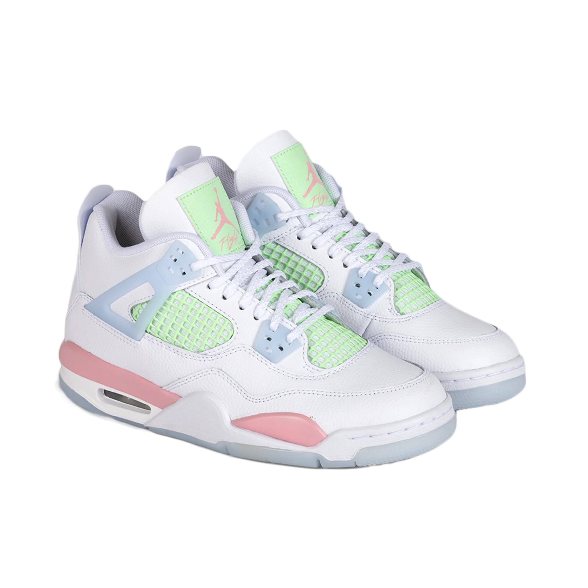 Nike Air Jordan 4 Retro (GS) White/Med Soft Pink/Half Blue IB7068-100