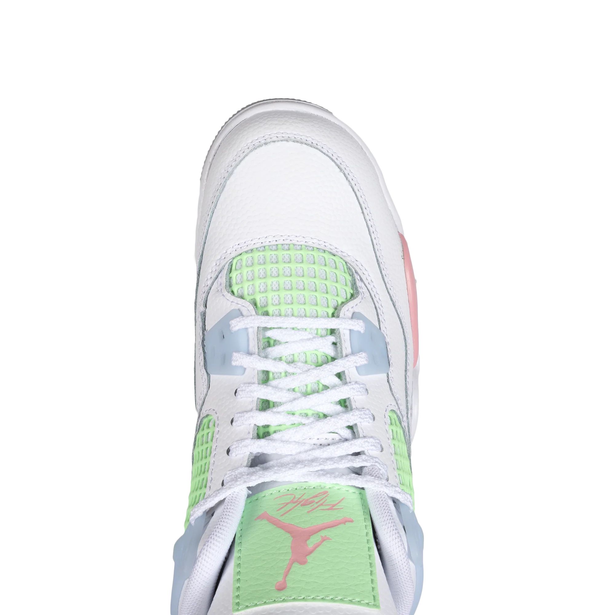 Nike Air Jordan 4 Retro (GS) White/Med Soft Pink/Half Blue IB7068-100 - Image 4