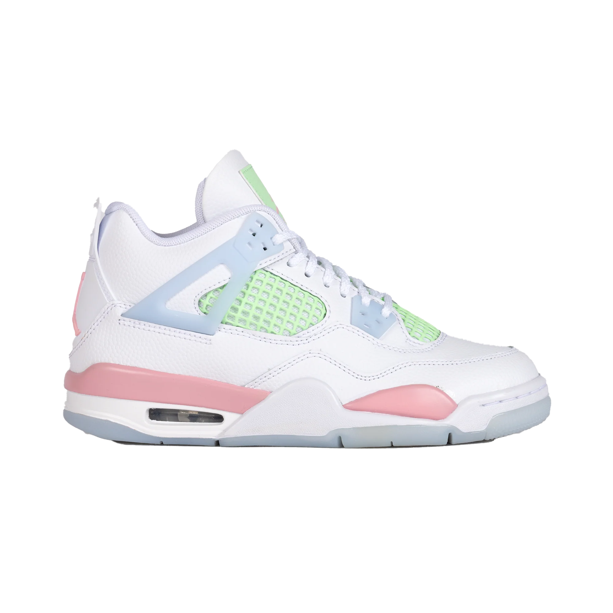 Nike Air Jordan 4 Retro (GS) White/Med Soft Pink/Half Blue IB7068-100 - Image 7