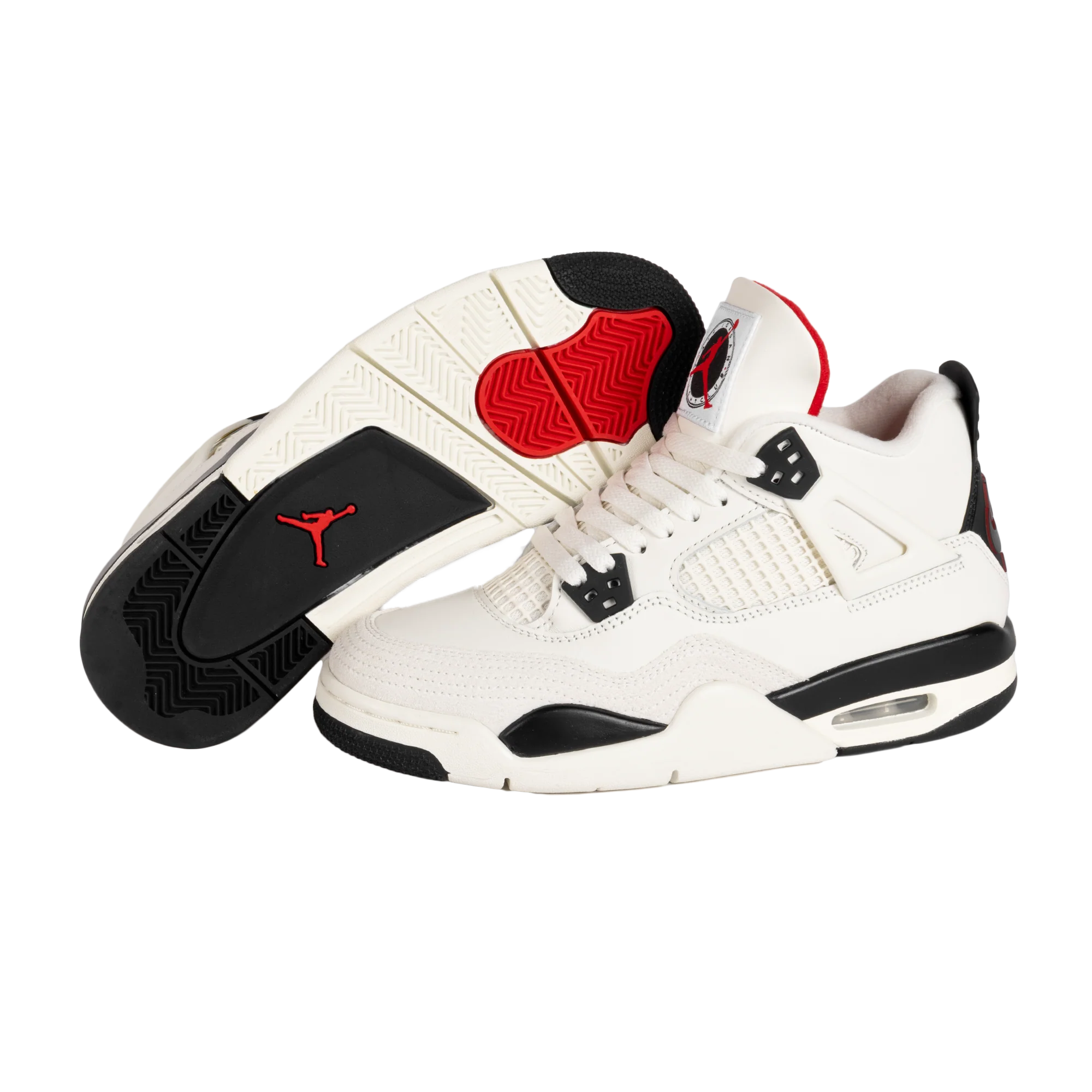 Nike Air Jordan 4 Retro OG FC (GS) Sail/Black/University Red IM4026-100 - Image 5