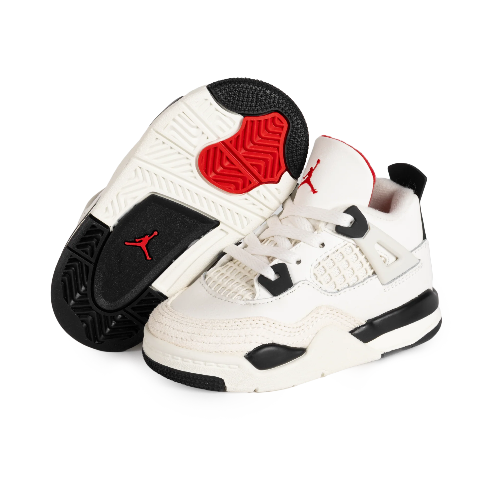 Nike Jordan 4 Retro OG FC (TD) Sail/Black/University Red IM4027-100 - Image 5