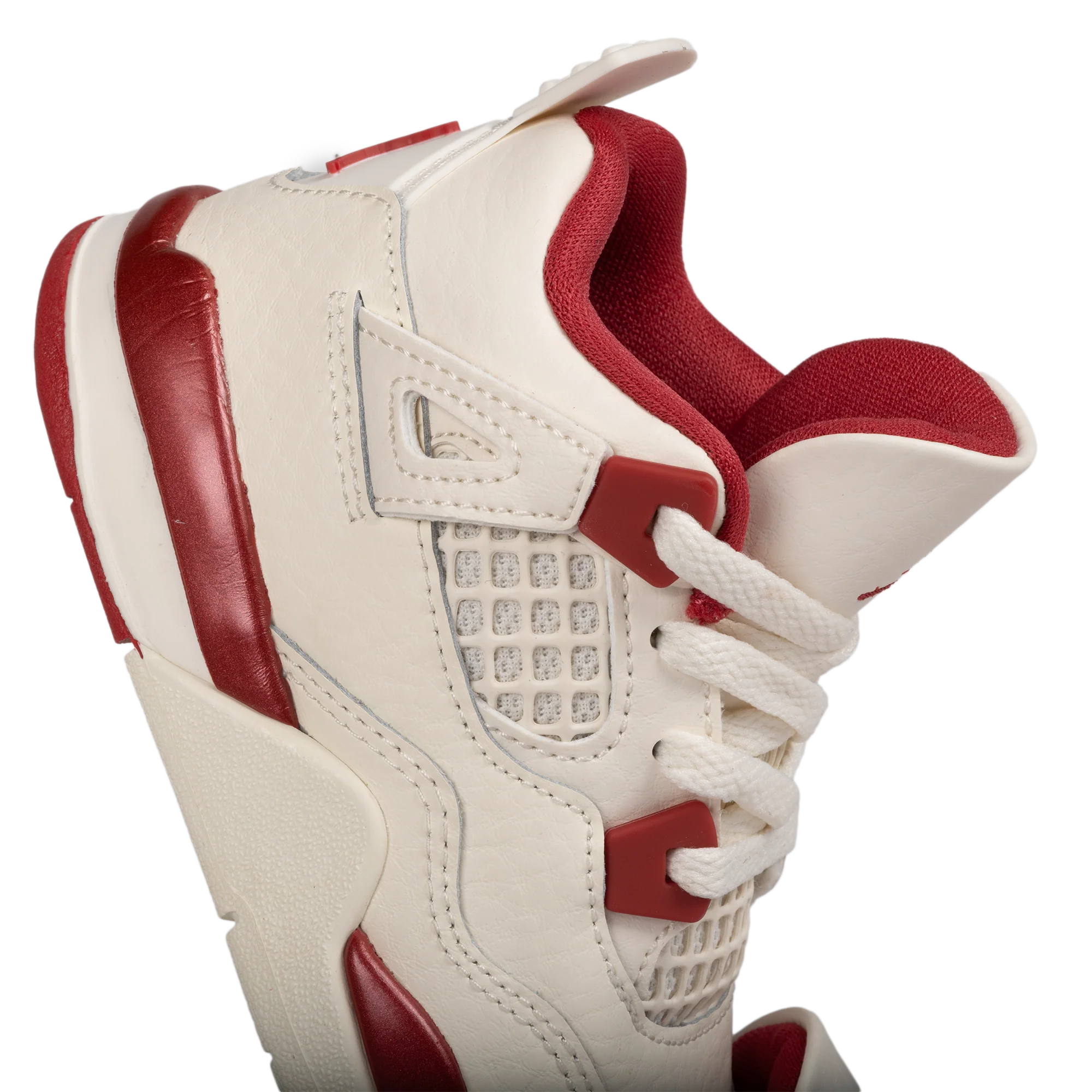 Nike Jordan 4 Retro (TD) "Valentine's Day" Pale Ivory/Sierra Red HV4384-108 - Image 3