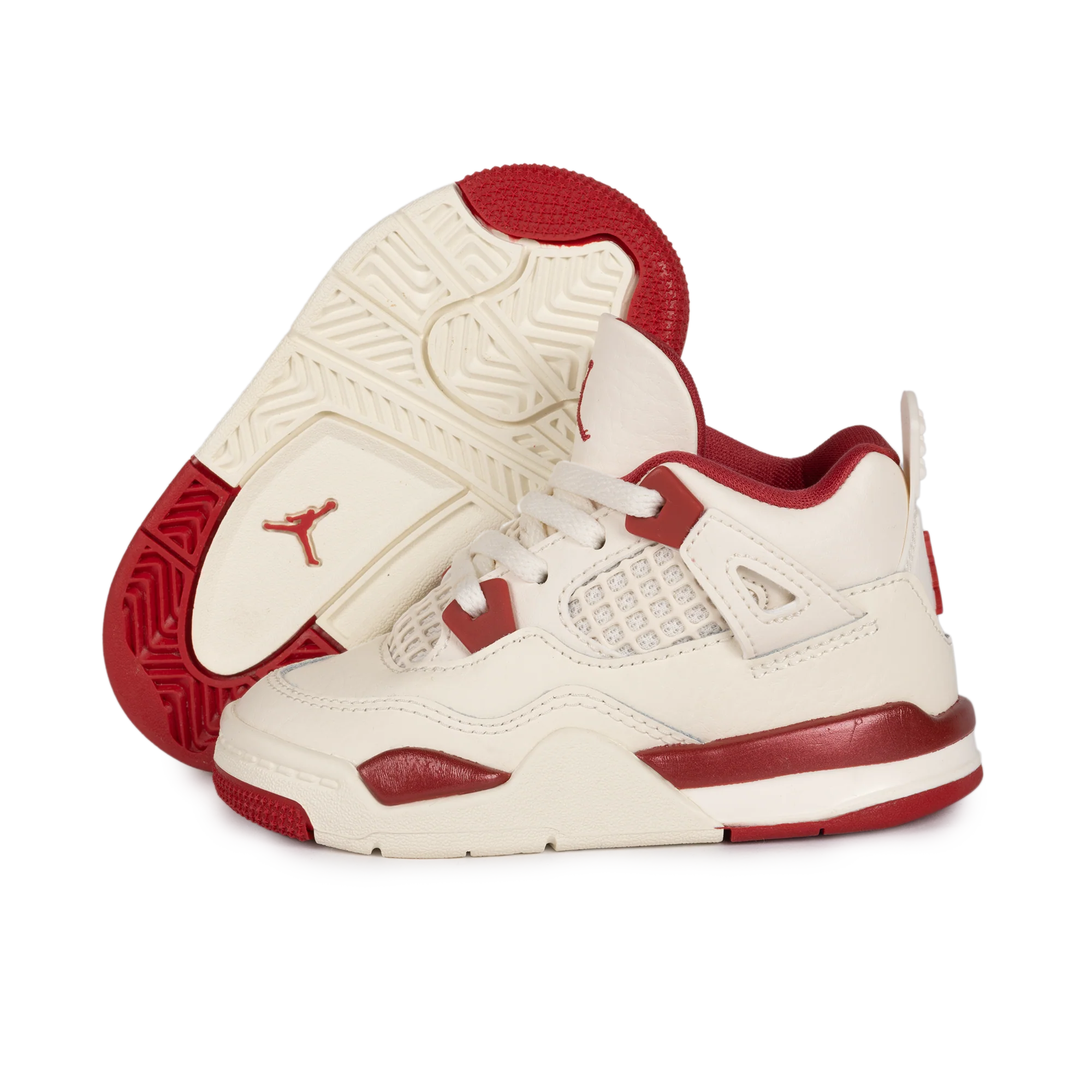 Nike Jordan 4 Retro (TD) "Valentine's Day" Pale Ivory/Sierra Red HV4384-108 - Image 5
