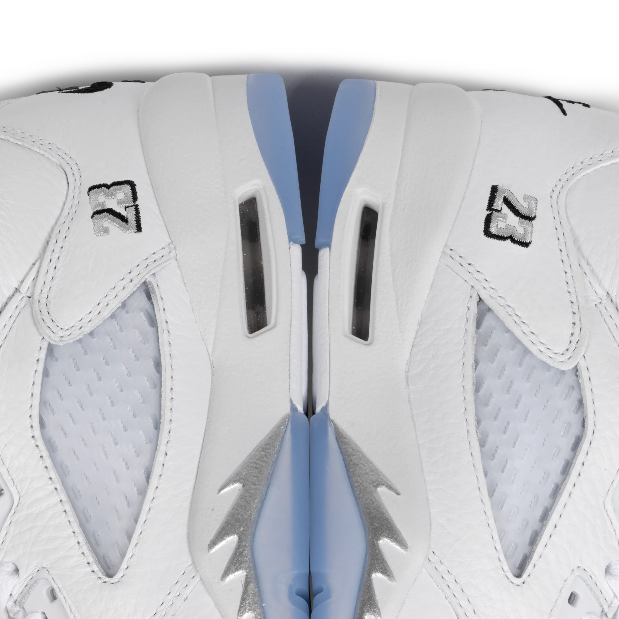 Nike Air Jordan 5 Retro "White Metallic" (GS) White/Black/Metallic Silver HQ7980-103 - Image 6