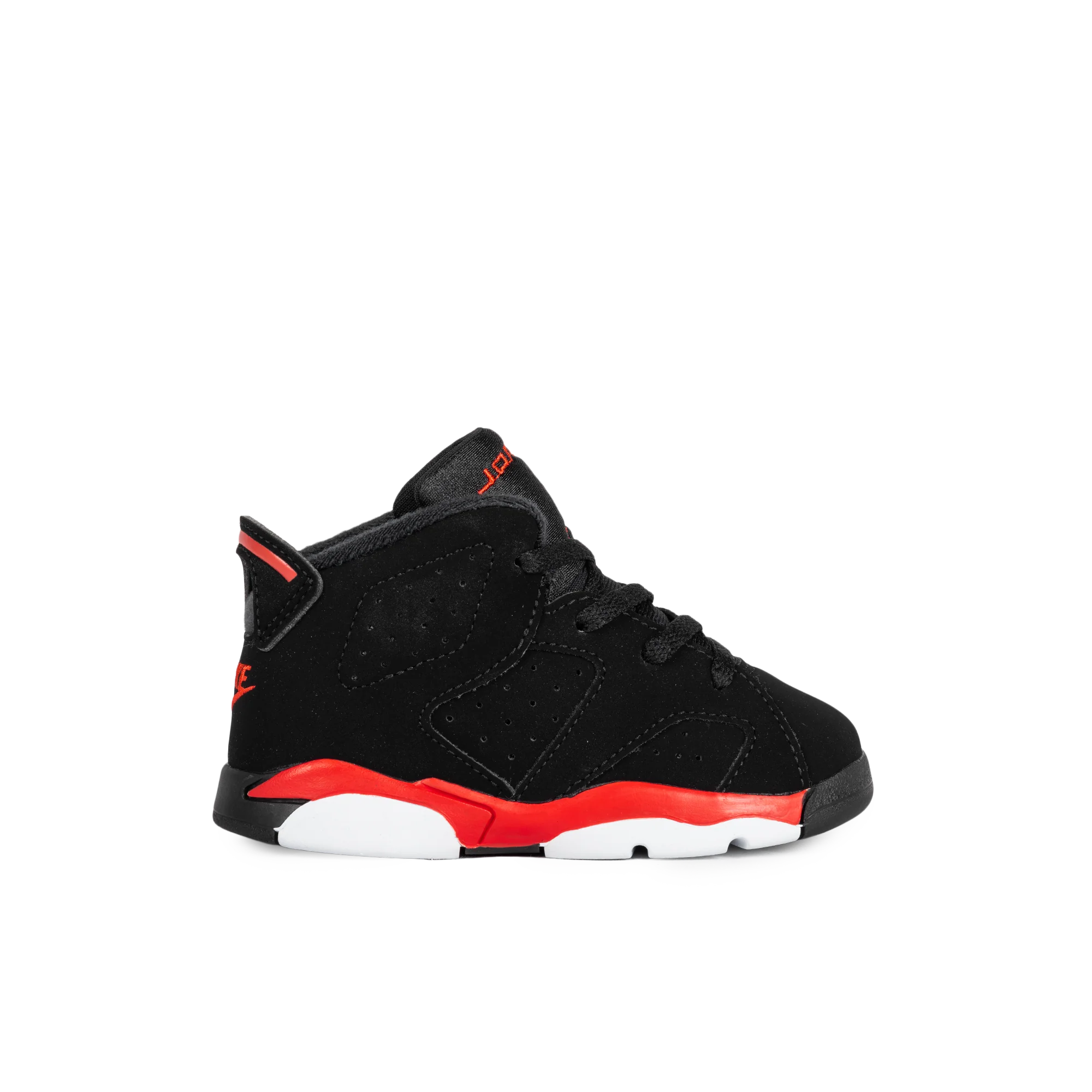 Nike Jordan 6 Retro (TD) Black/Lt Crimson IQ1280-001 - Image 6