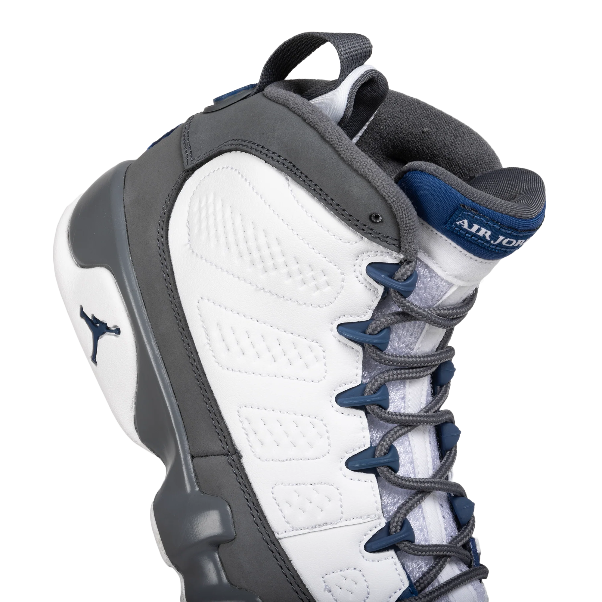 Nike Air Jordan 9 Retro (GS) White/French Blue/Flint Grey HV4574-100 - Image 5