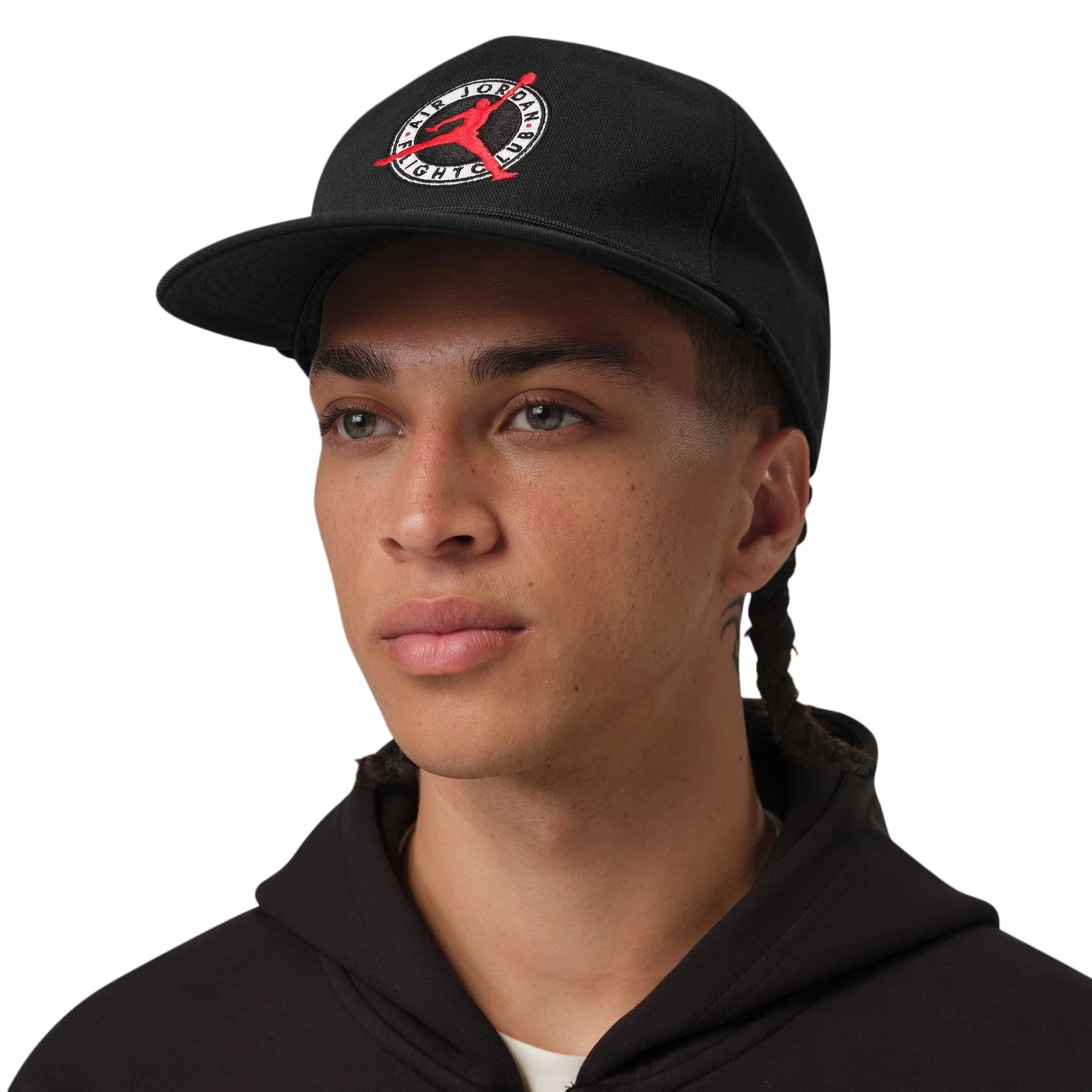 Nike Air Jordan Flight Club Pro Unstructured Flat Bill Hat Black/Black IF3499-010 - Image 4