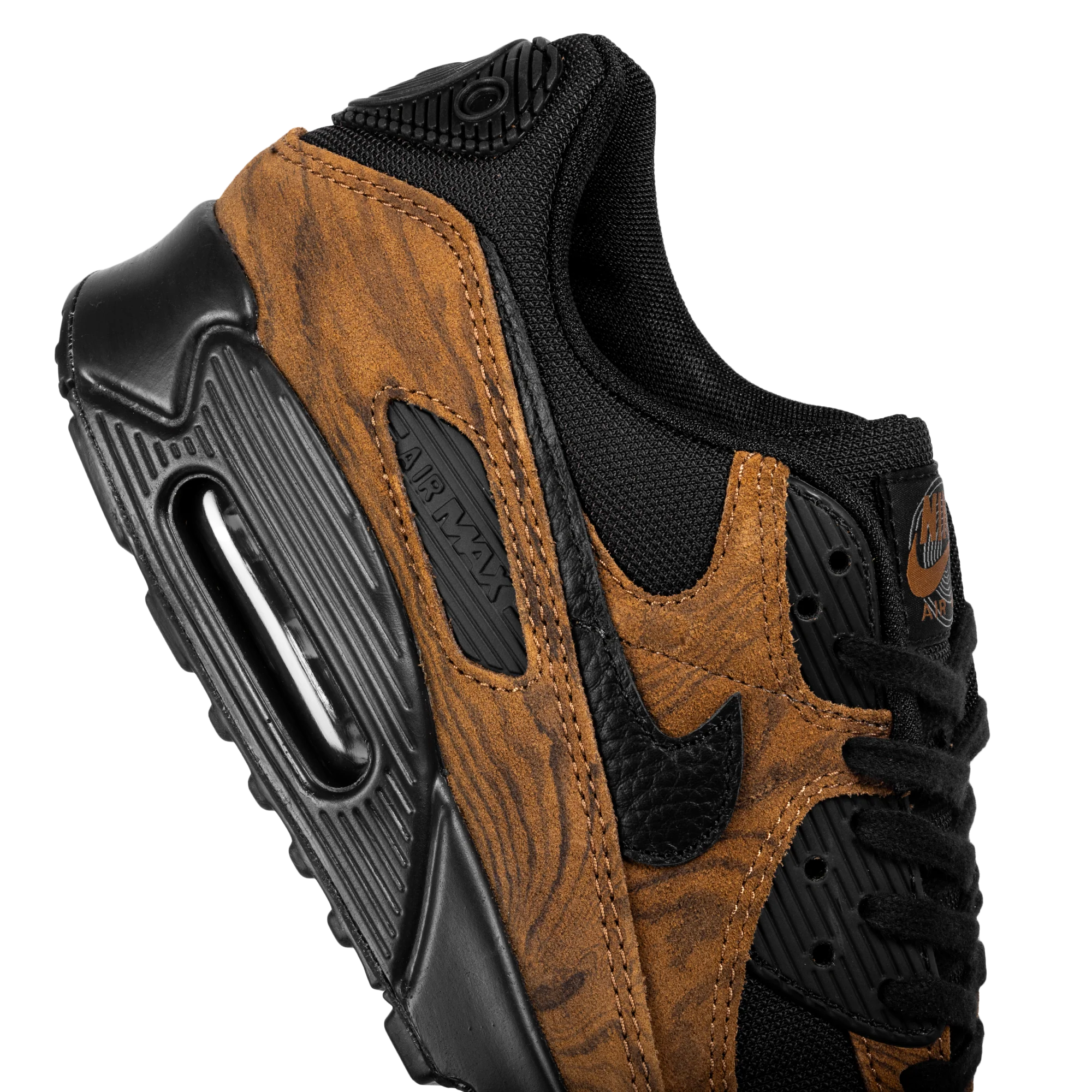 Nike Air Max 90 Premium Lt British Tan/Black/Velvet Brown IQ0283-281 - Image 5