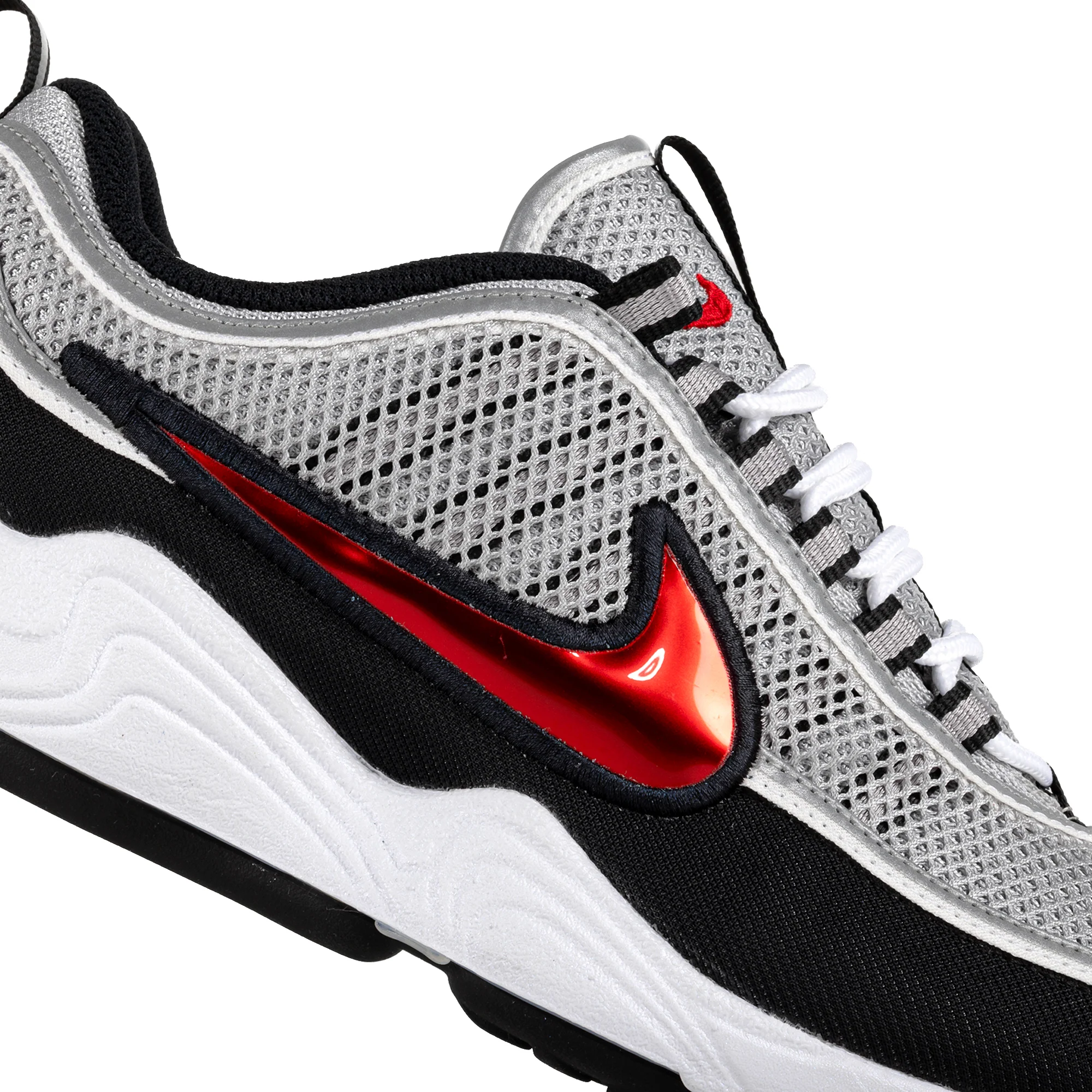 Nike Air Zoom Spiridon SP Metallic Silver/Sport Red/Black/White HF9117-001 - Image 4