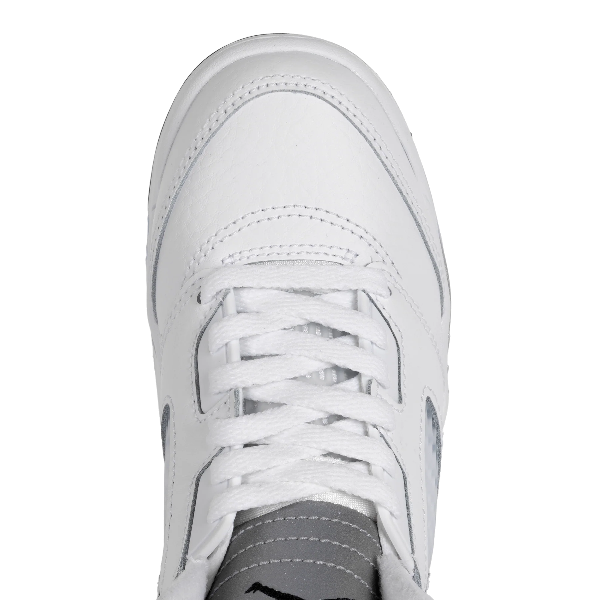 Nike Jordan 5 Retro "White Metallic" (PS) White/Black/Metallic Silver HQ7979-103 - Image 4