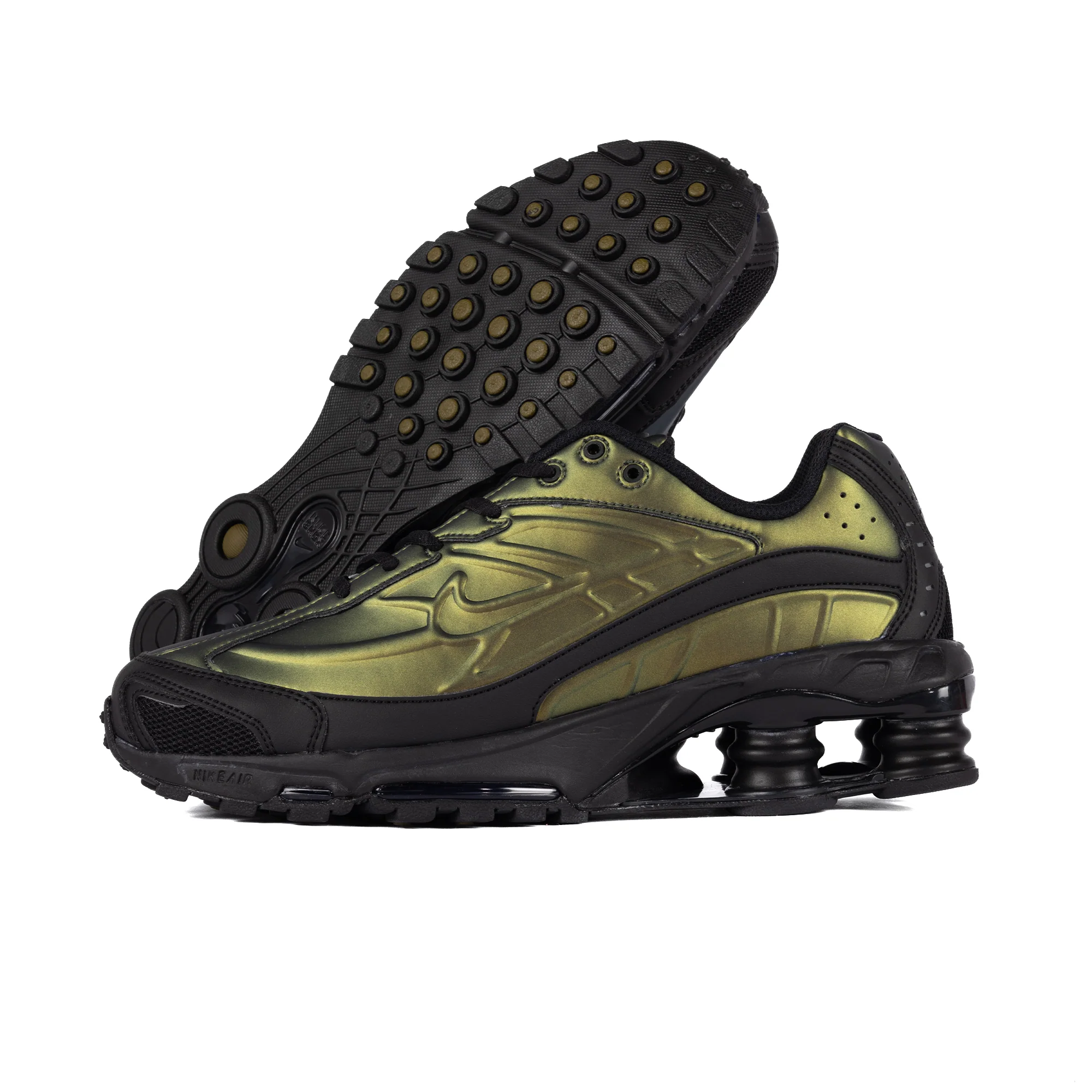 Nike Shox Ride 2 Black/Black/Olive Flak/Metallic Silver IH4468-001 - Image 4
