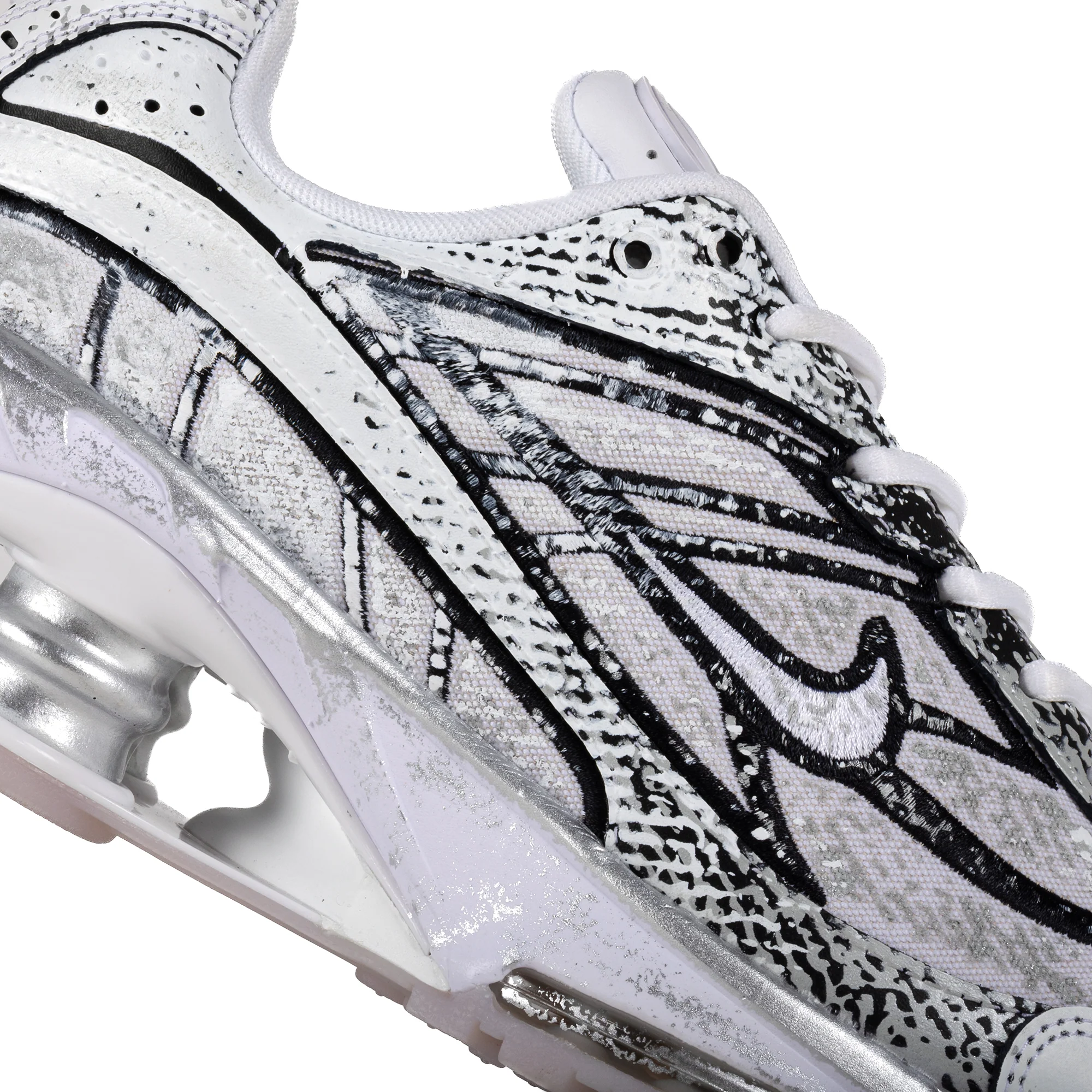 Nike Shox Ride 2 White/Metallic Platinum/Black/Flt Gold IB8174-100 - Image 5