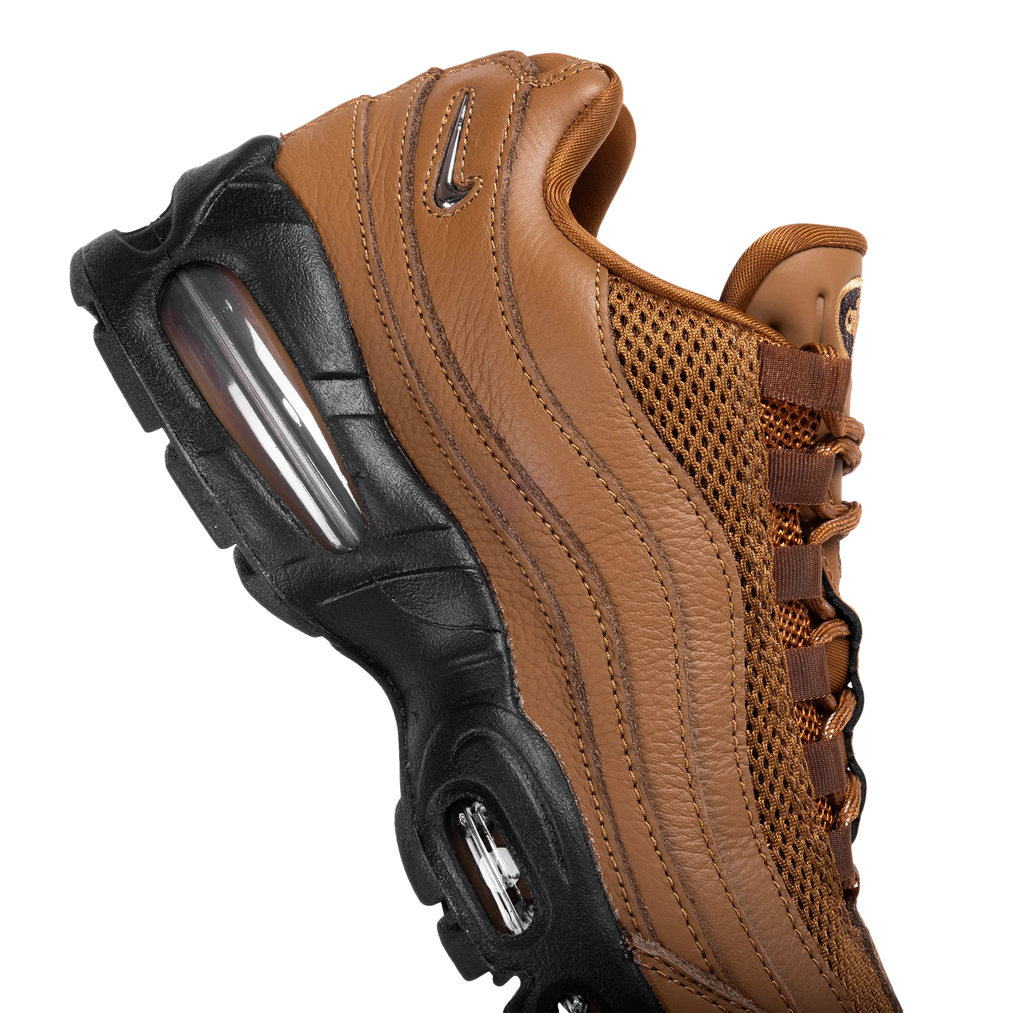 Nike Women's Air Max 95 Big Bubble Lt British Tan/Flax/Velvet Brown IH1413-200 - Image 3