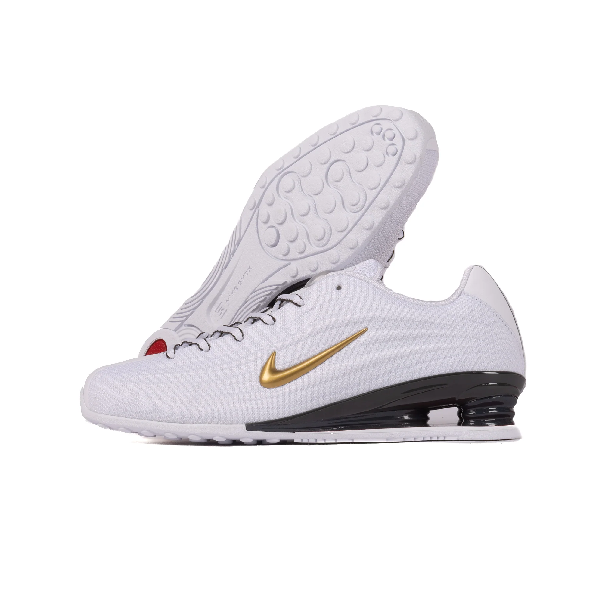 Nike Women's Shox Z White/Metallic Gold/Varsity Red HQ7540-100 - Image 4