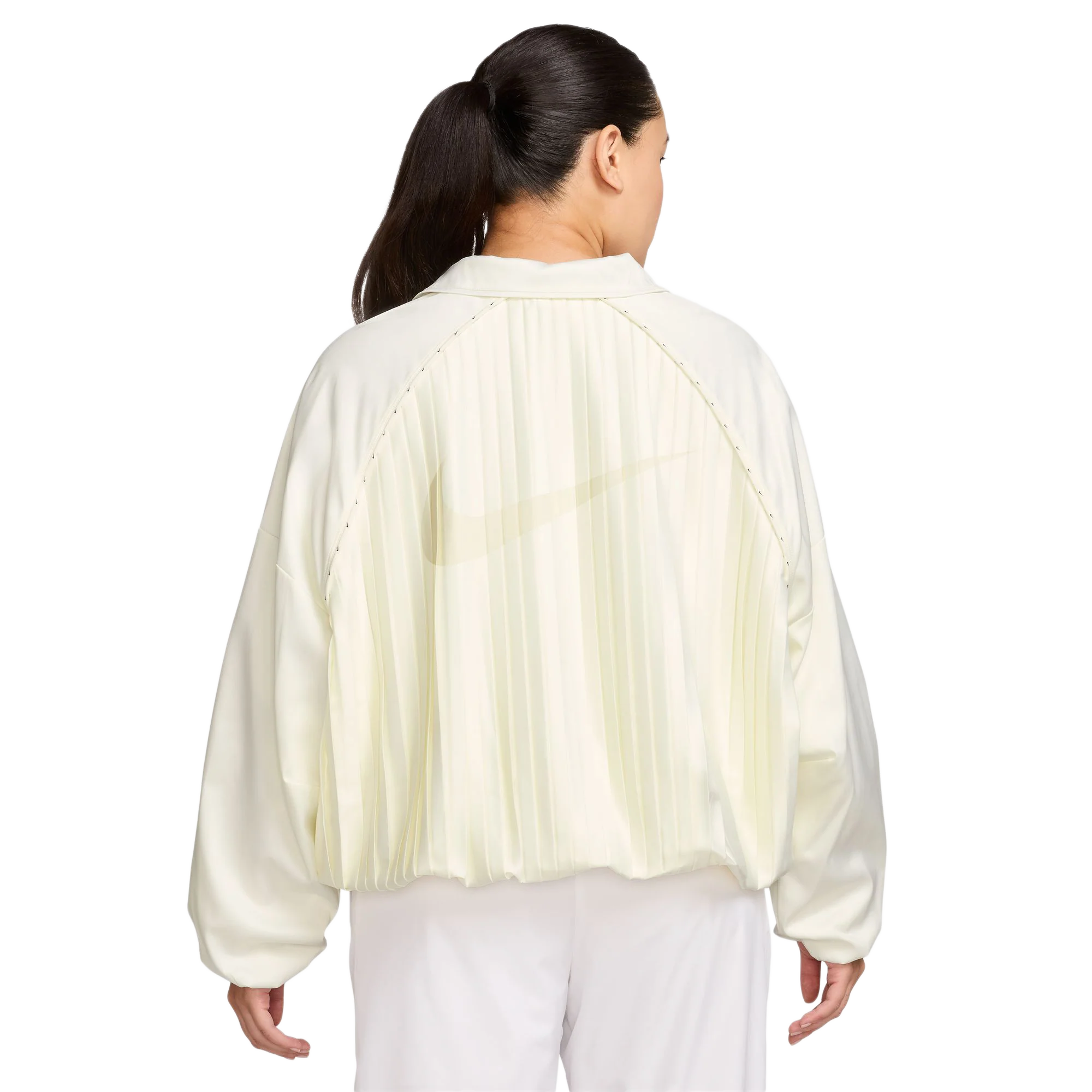 Nike Women's Sportswear Collection Pleated Track Jacket Sail/Sail HJ0516-133 - Image 2