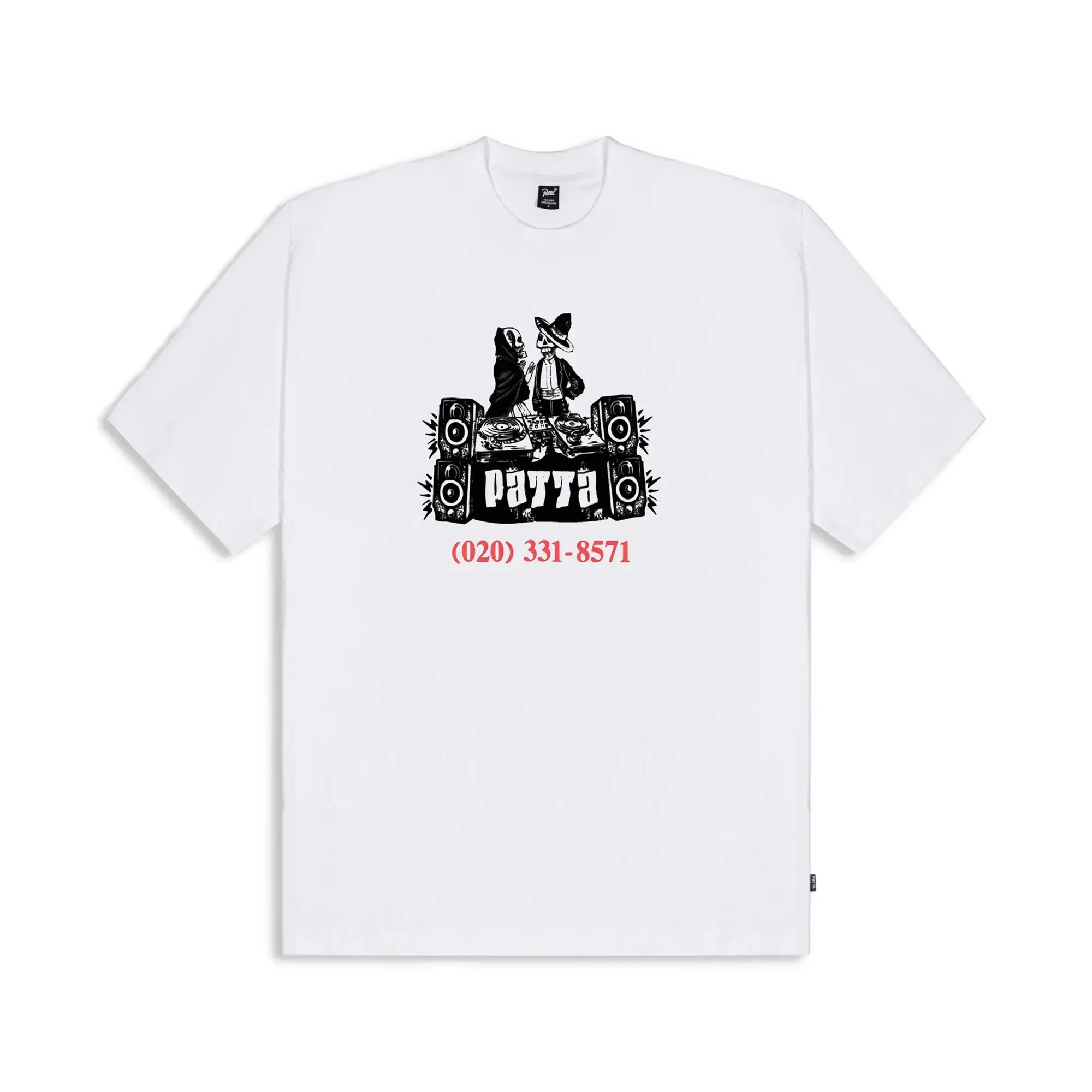 Patta DJ Skully T-Shirt White