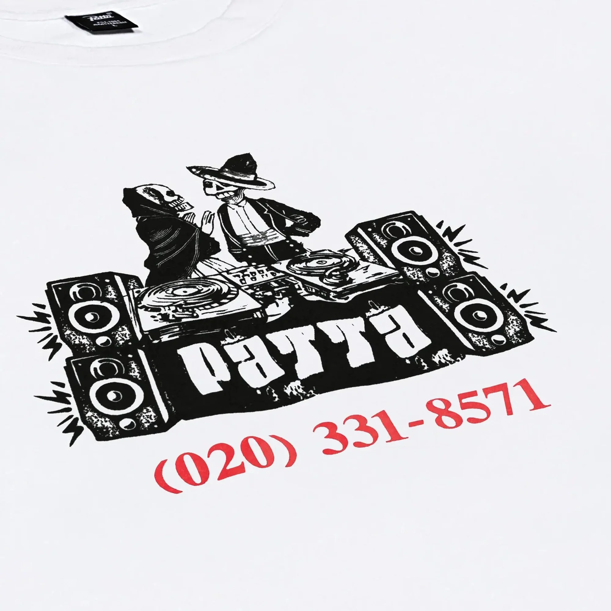 Patta DJ Skully T-Shirt White - Image 2