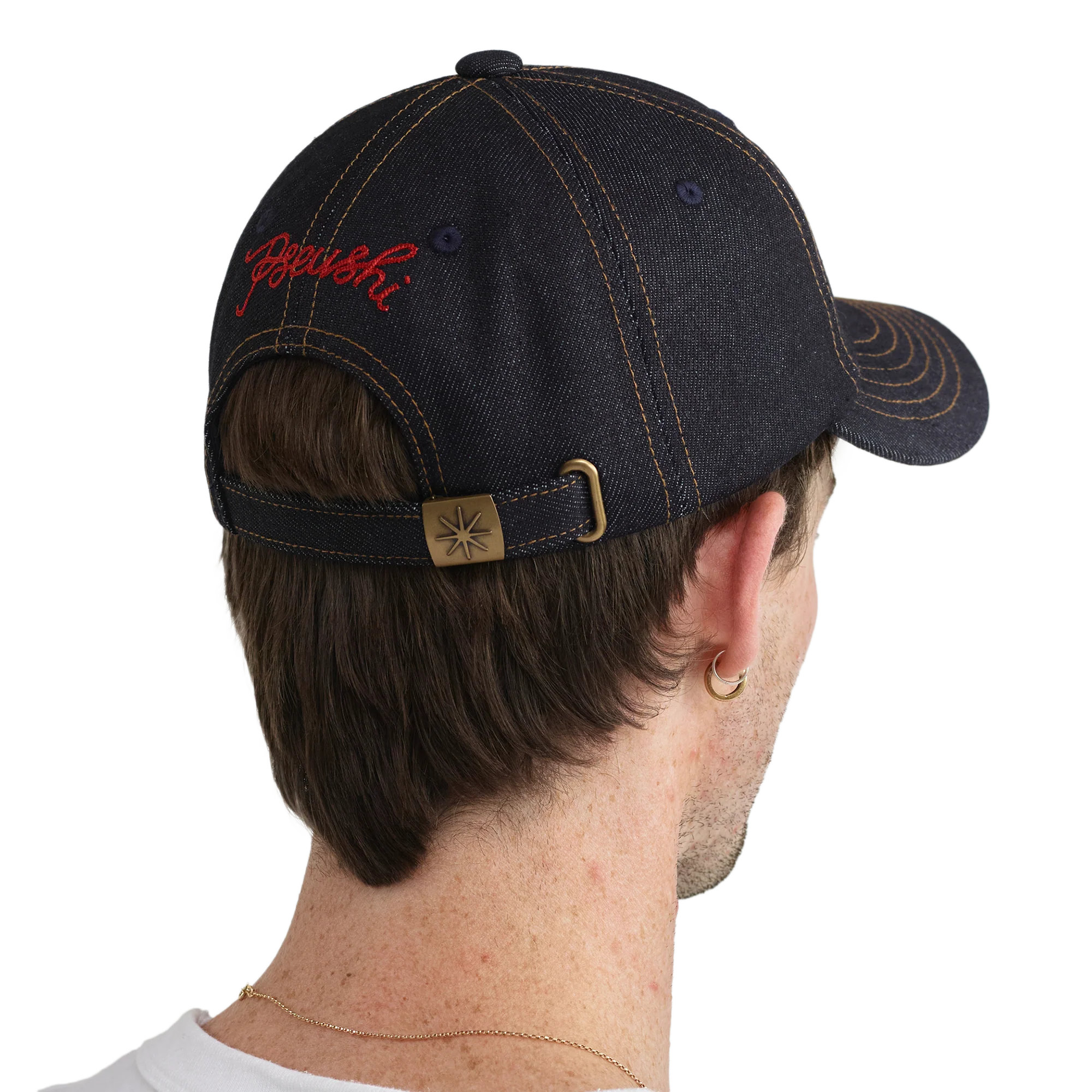 Pseushi Raw Denim Cap Indigo - Image 2