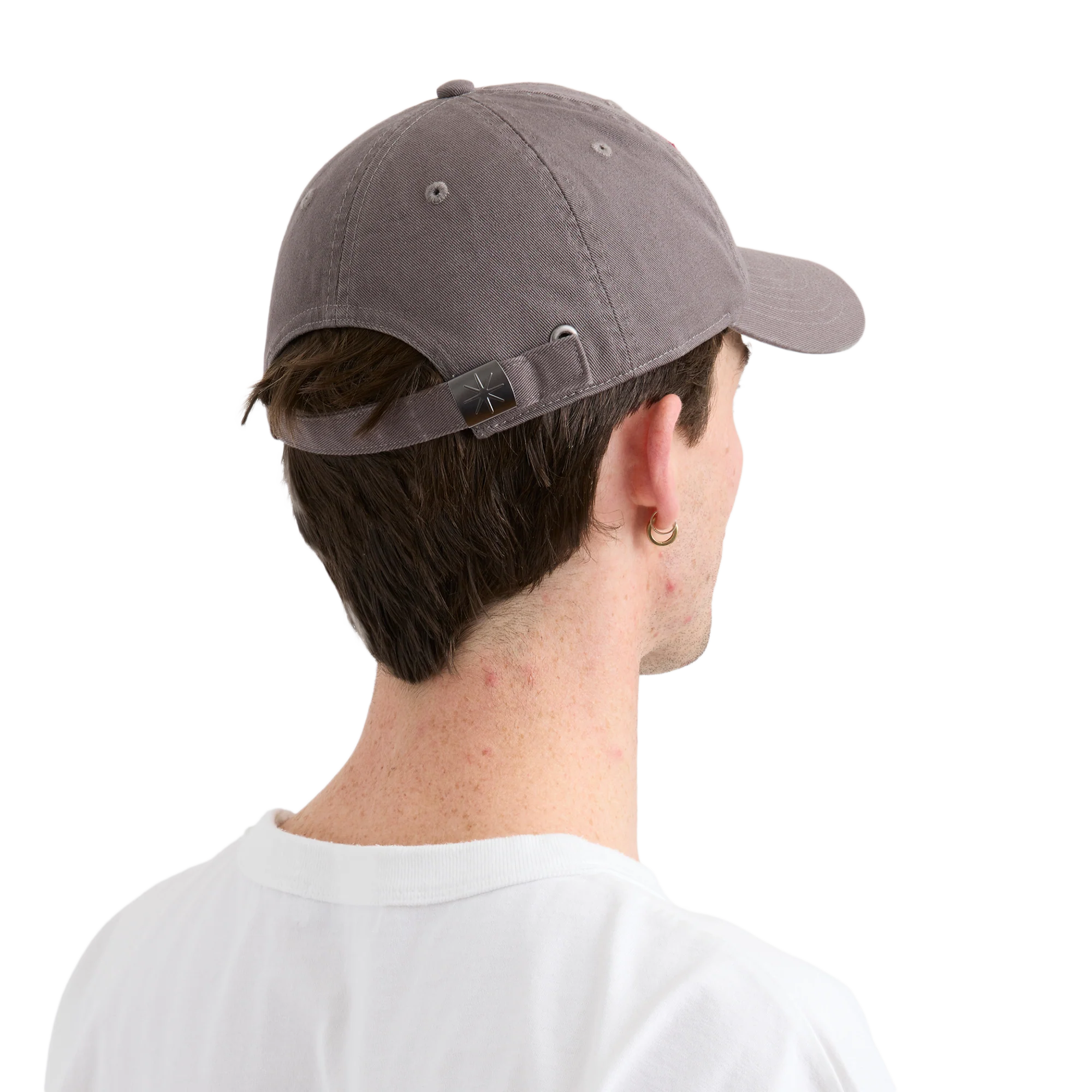 Pseushi Vintage Lettering Cap Grey/Maroon - Image 2