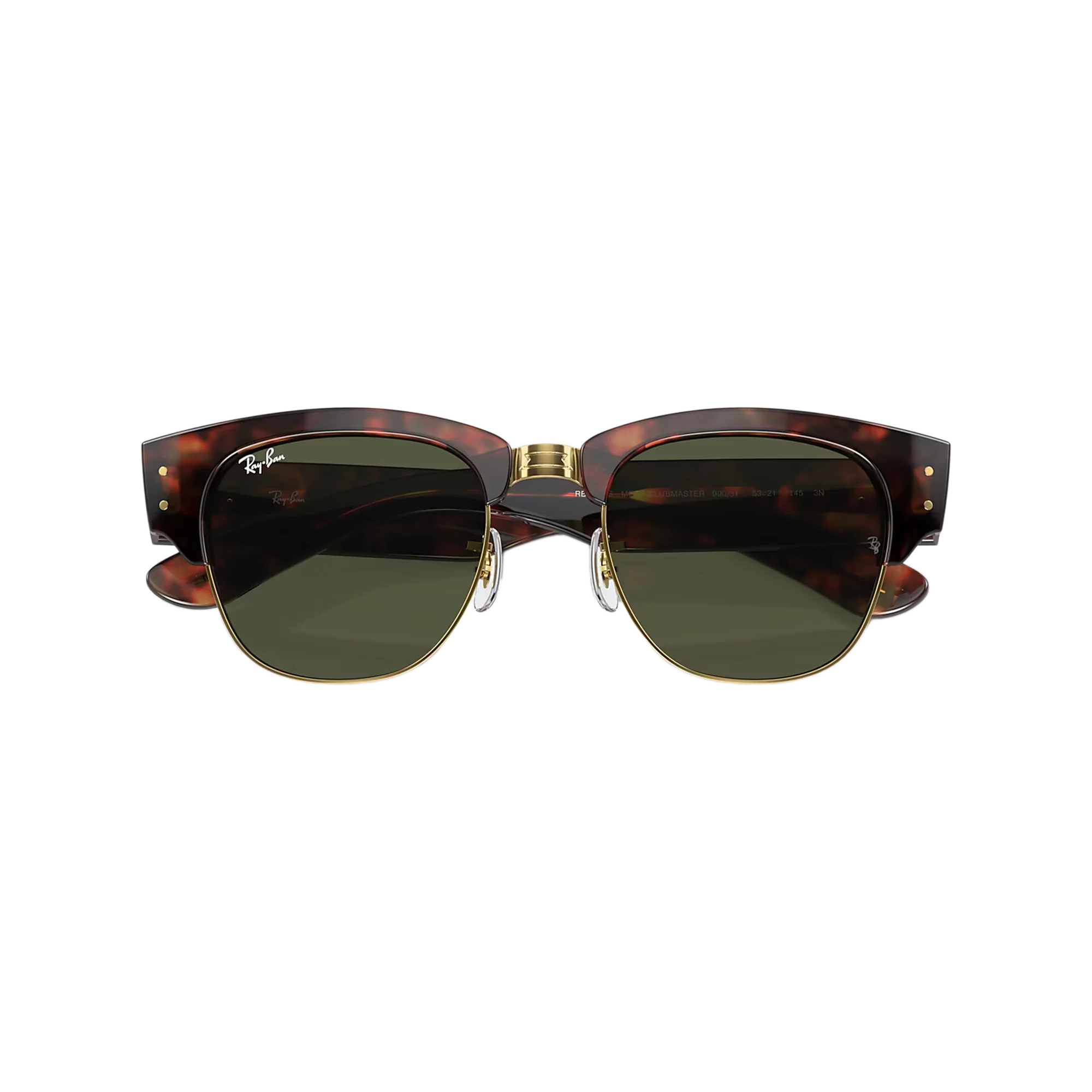 Ray-Ban MEGA CLUBMASTER Tortoise On Gold 0RB0316S 990/3153 - Image 2