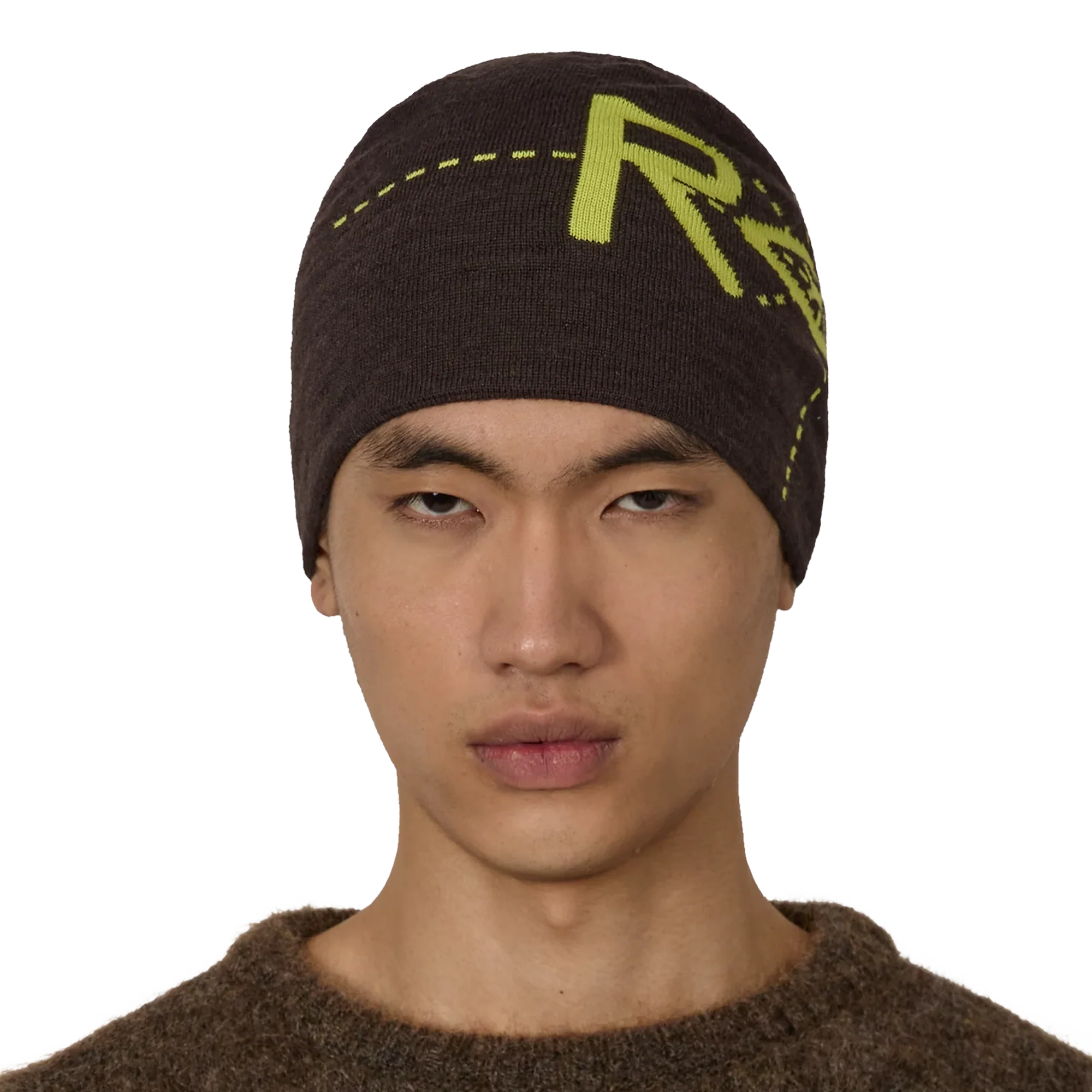 ROA Dial Wool Beanie Dark Brown RBUW2104YA17 - Image 2