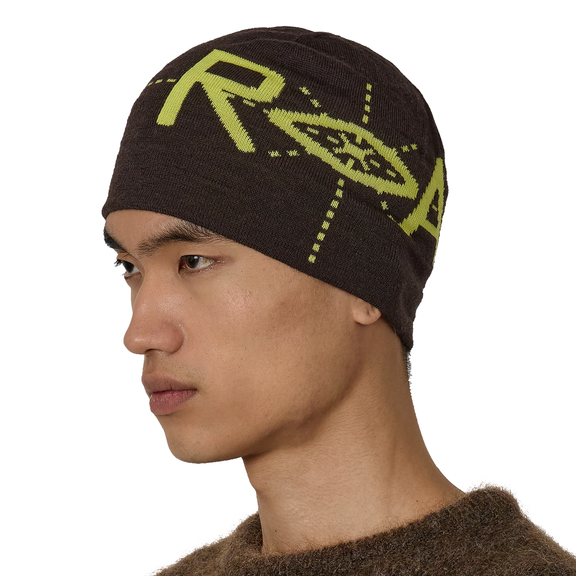 ROA Dial Wool Beanie Dark Brown RBUW2104YA17 - Image 4