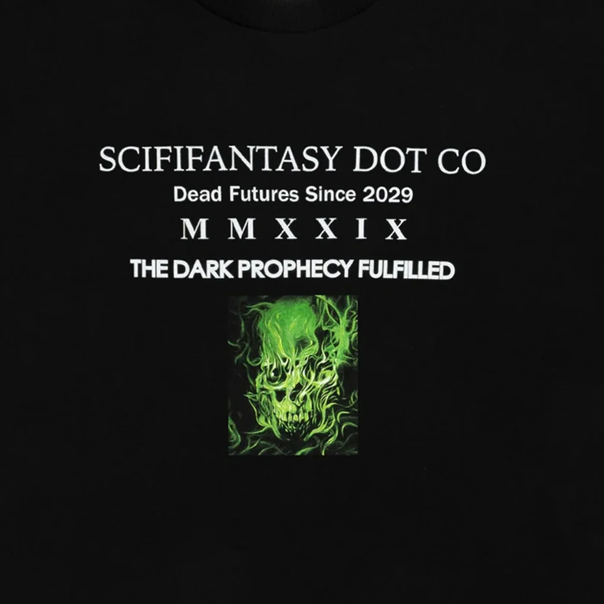 Sci-Fi Fantasy Dark Prophecy T-Shirt Black - Image 2