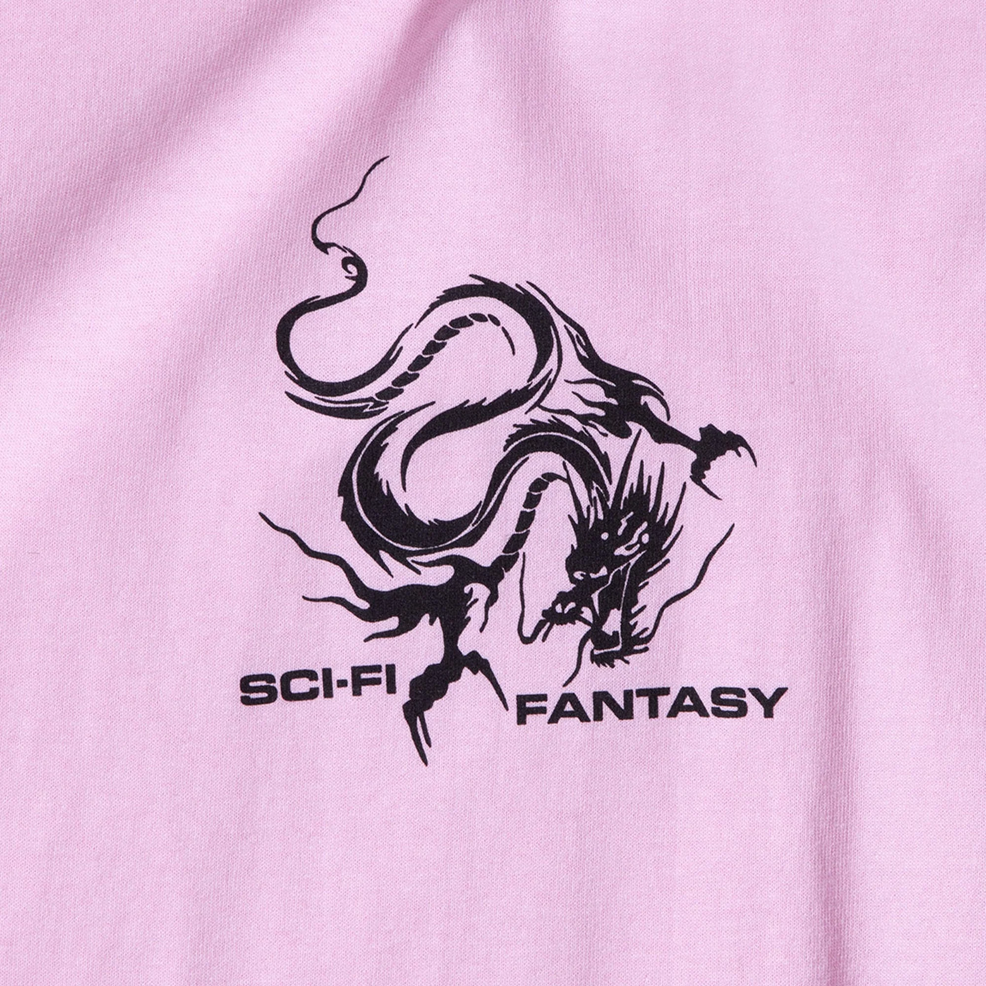 Sci-Fi Fantasy Dragon T-Shirt Light Pink - Image 2