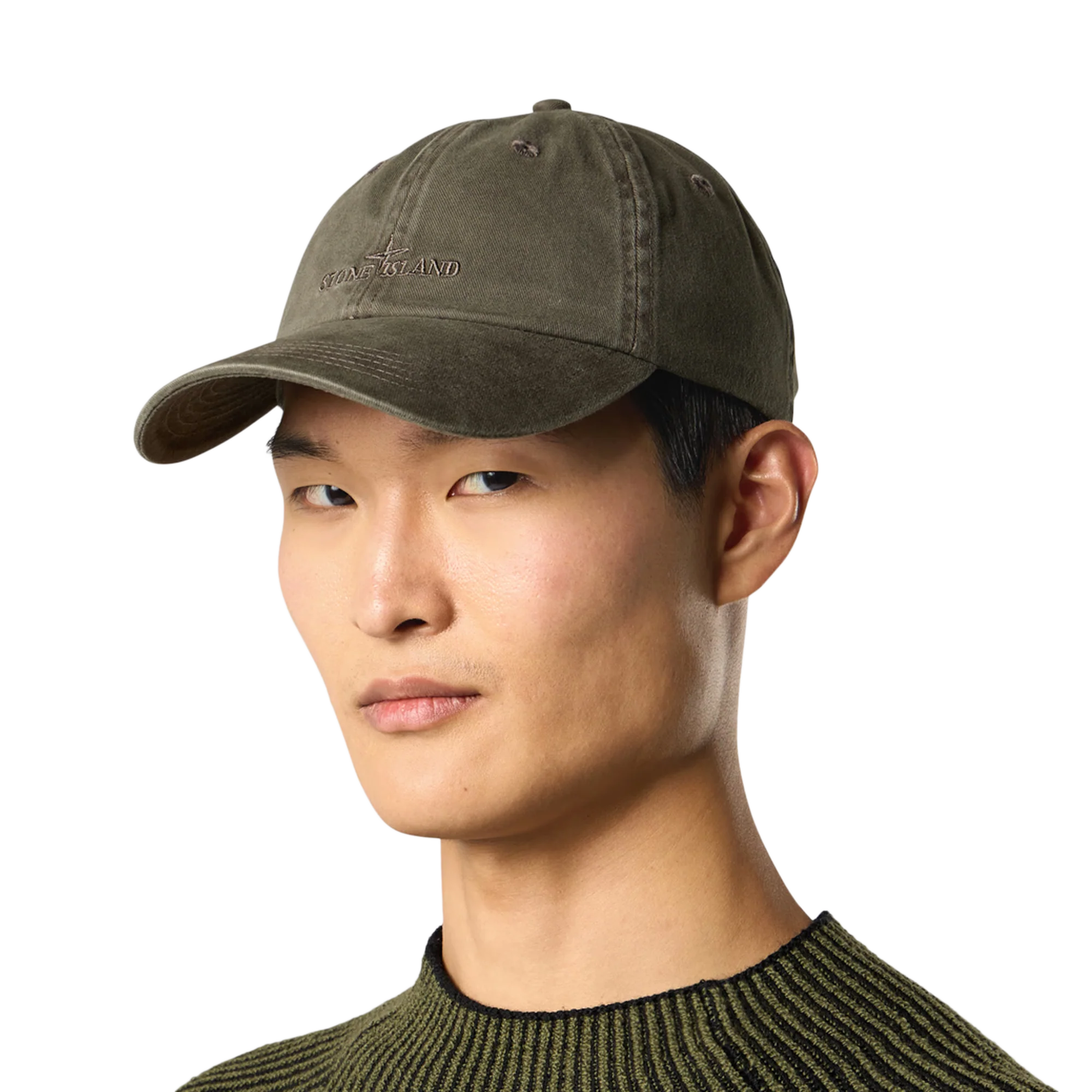 Stone Island Baseball Cap 910009 Military Green - Image 3
