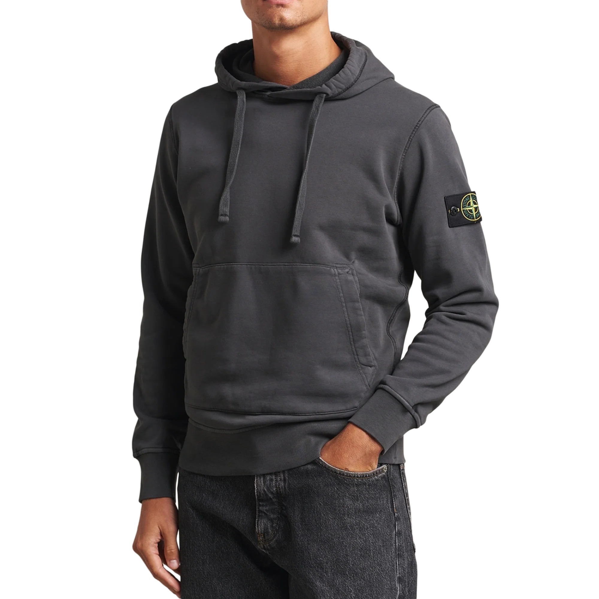 Stone Island Hoodie Sweater 6100062 Lead Grey - Image 2