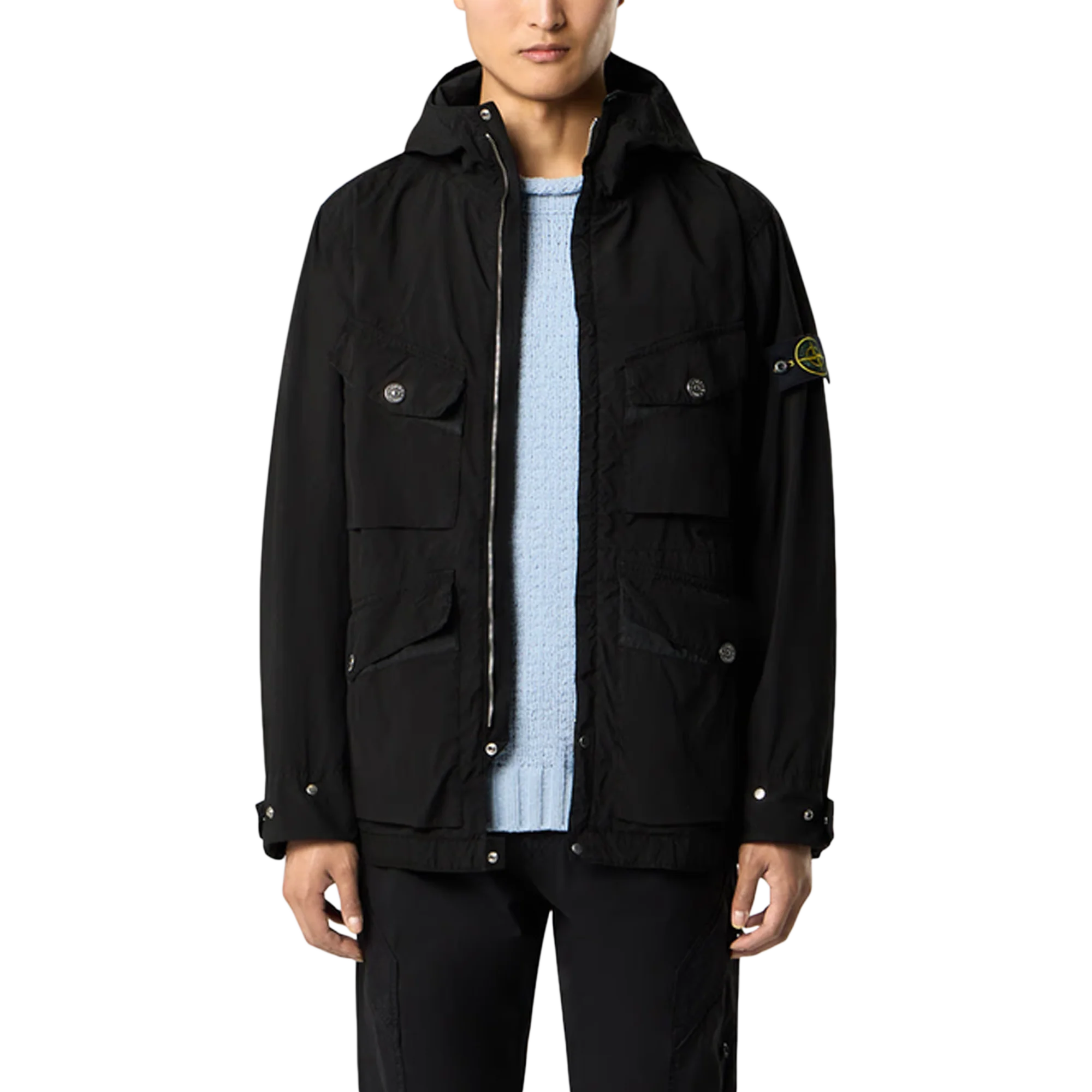 Stone Island Short Parka Q100014 Black - Image 2