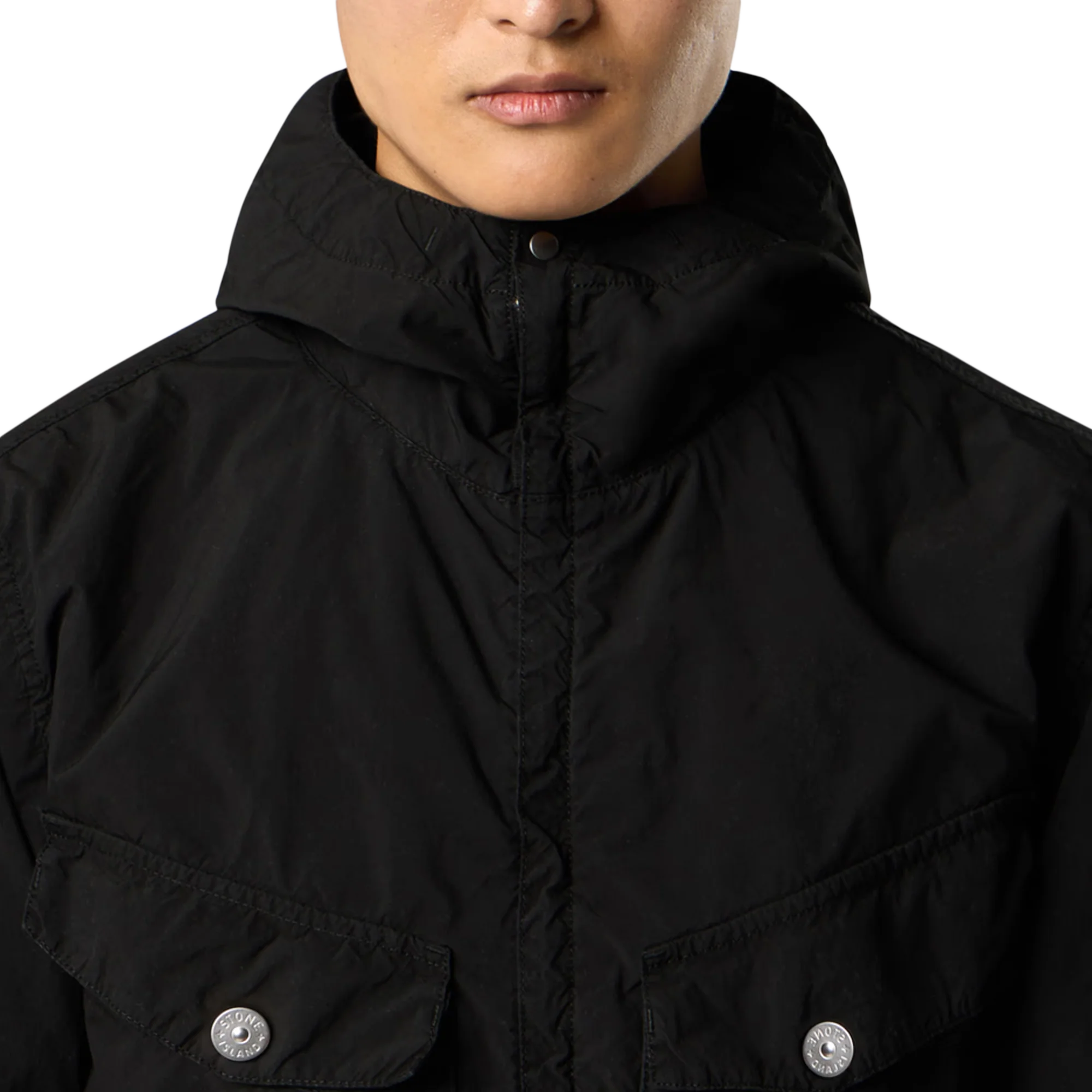 Stone Island Short Parka Q100014 Black - Image 4