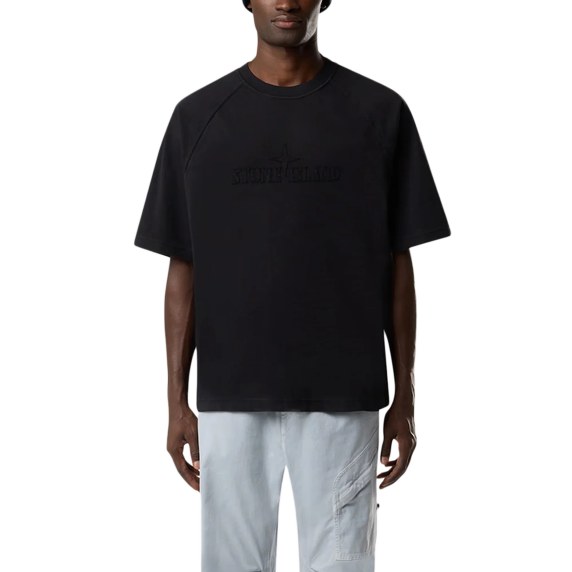 Stone Island Short Sleeve T-Shirt 210005 Black - Image 2