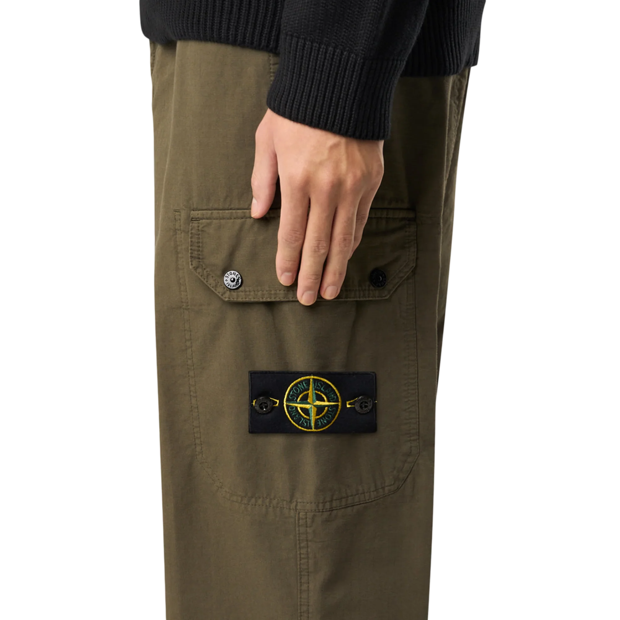 Stone Island Trousers 3100011 Military Green - Image 3