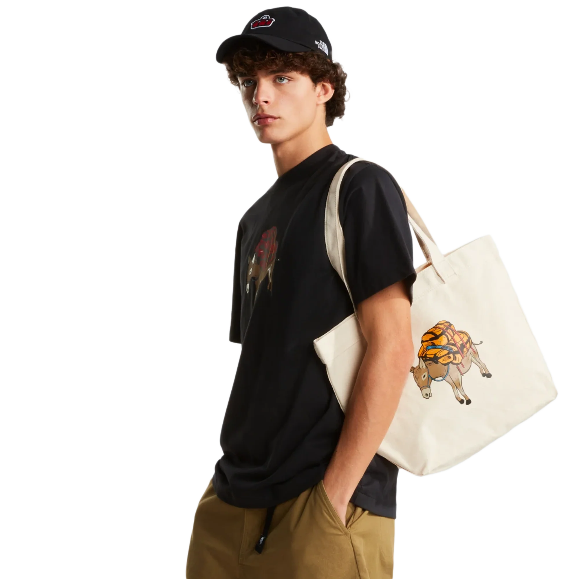 The North Face Cotton Tote SMTGOLD/DONKEY TAXI GRAPHIC NF0A3VWQPC3 - Image 2