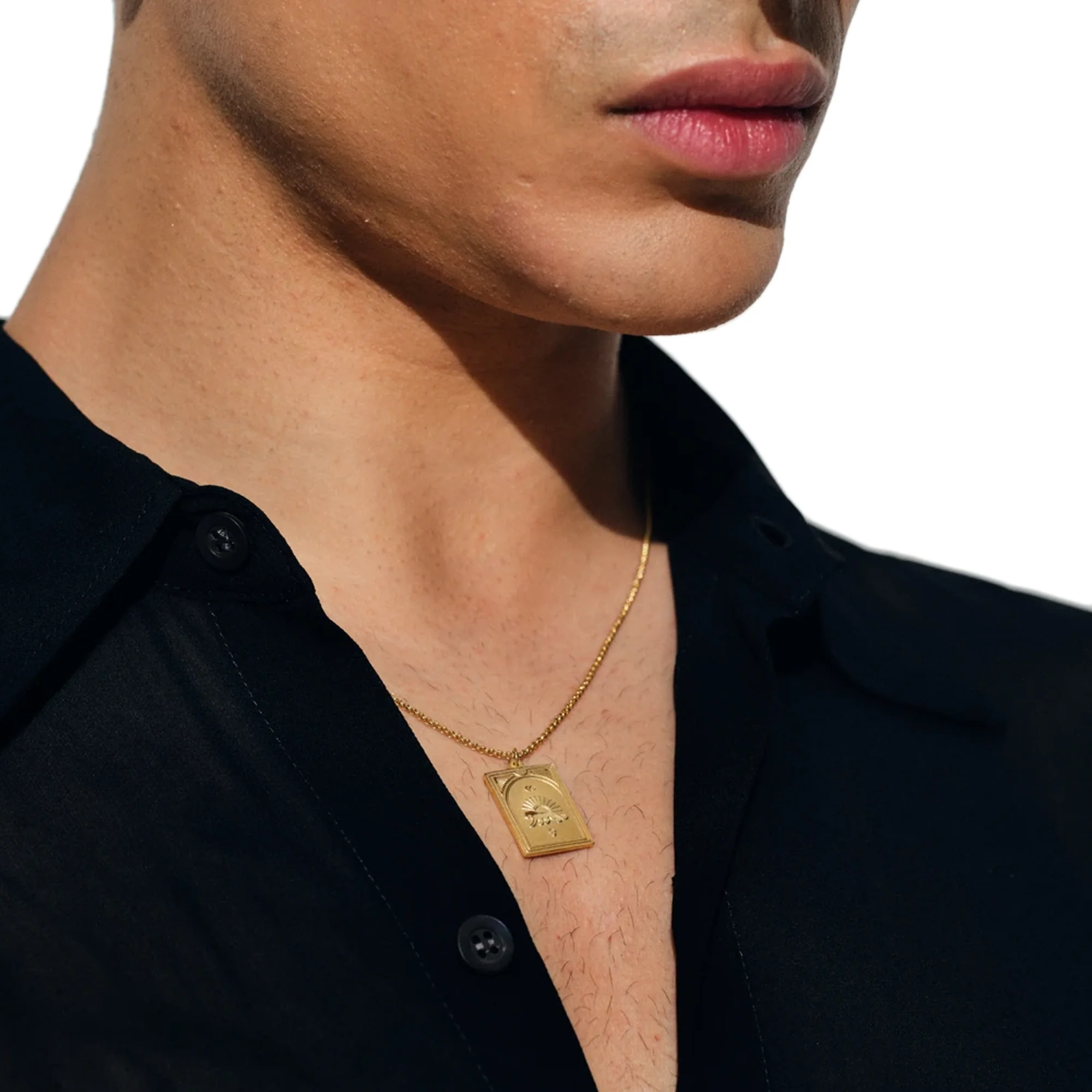 Tom Wood Tarot Strength Pendant Necklace Gold 21.5 inches - Image 3