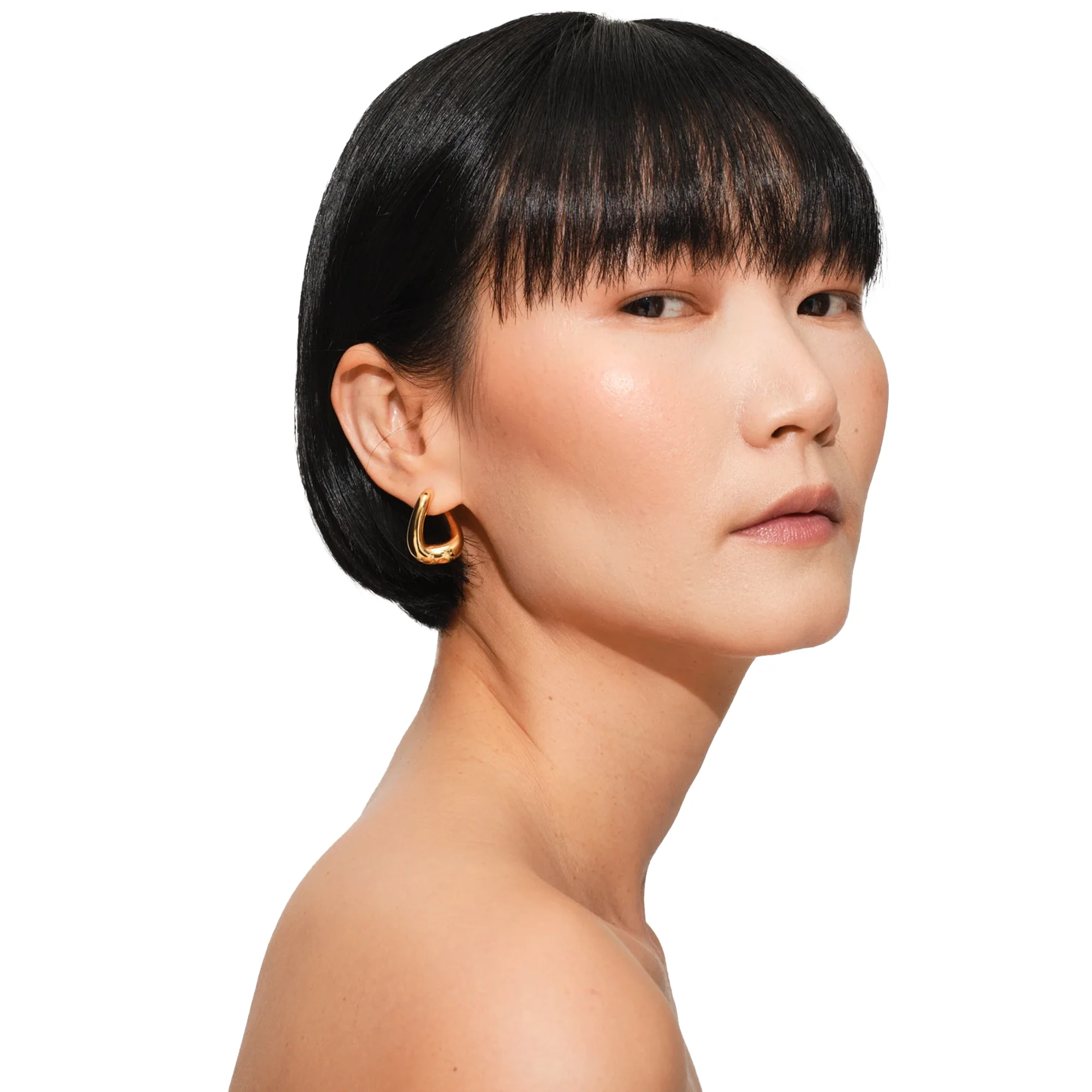 Tom Wood Twist Hoops Gold Earrings - Image 3