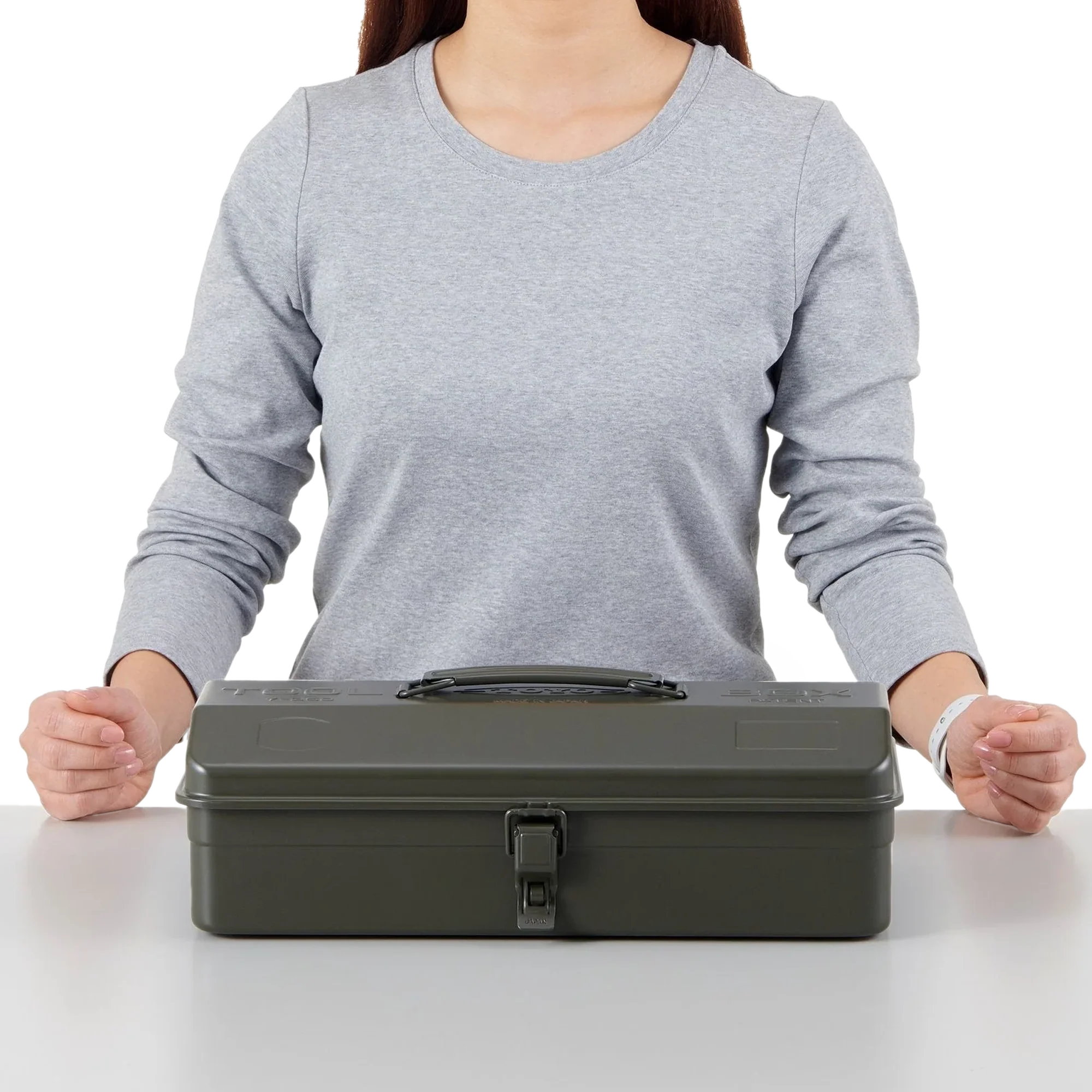 Toyo Steel Camber-Top Toolbox Y-350 MG Moss Green - Image 2
