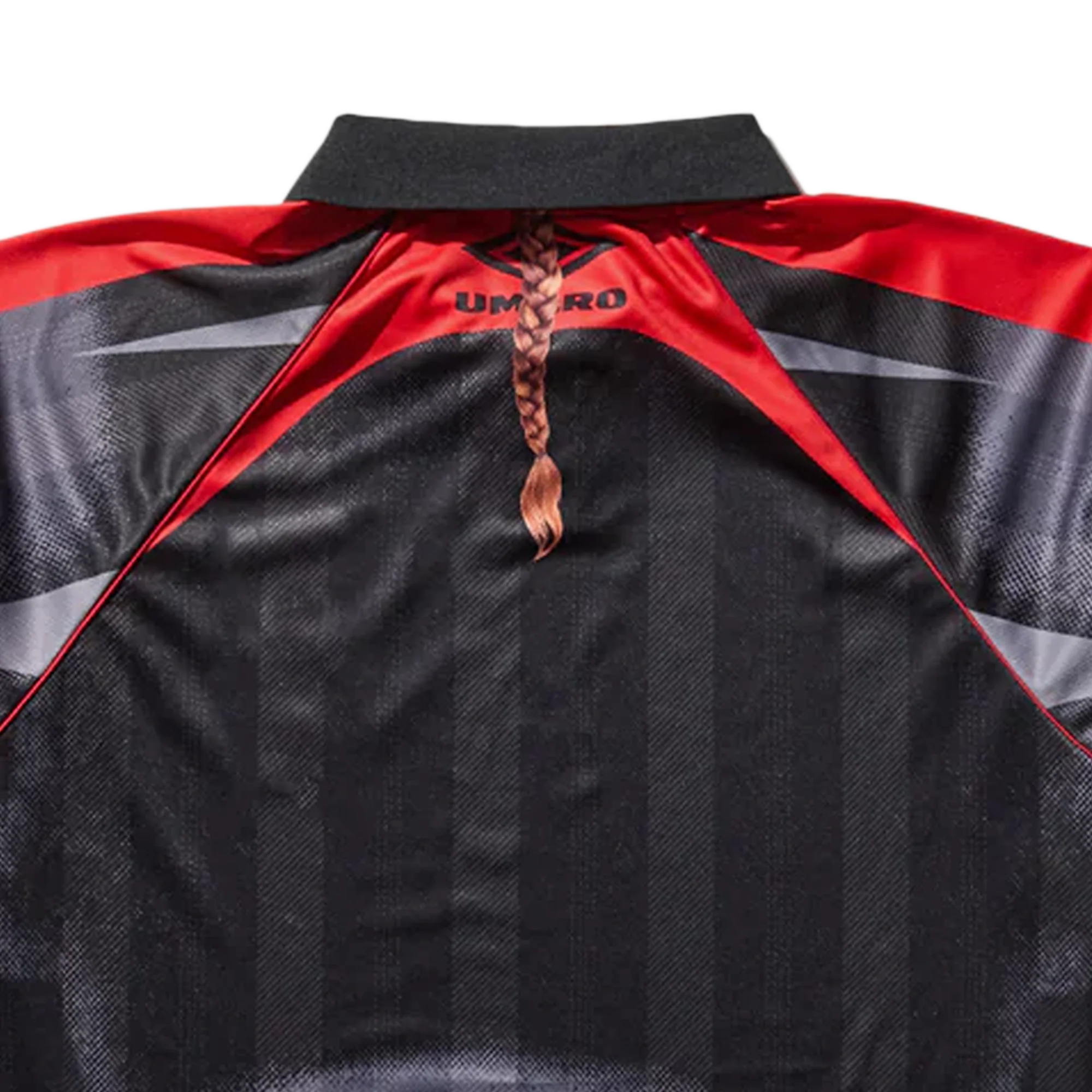 Umbro 01 03 Polo Black Red - Image 2