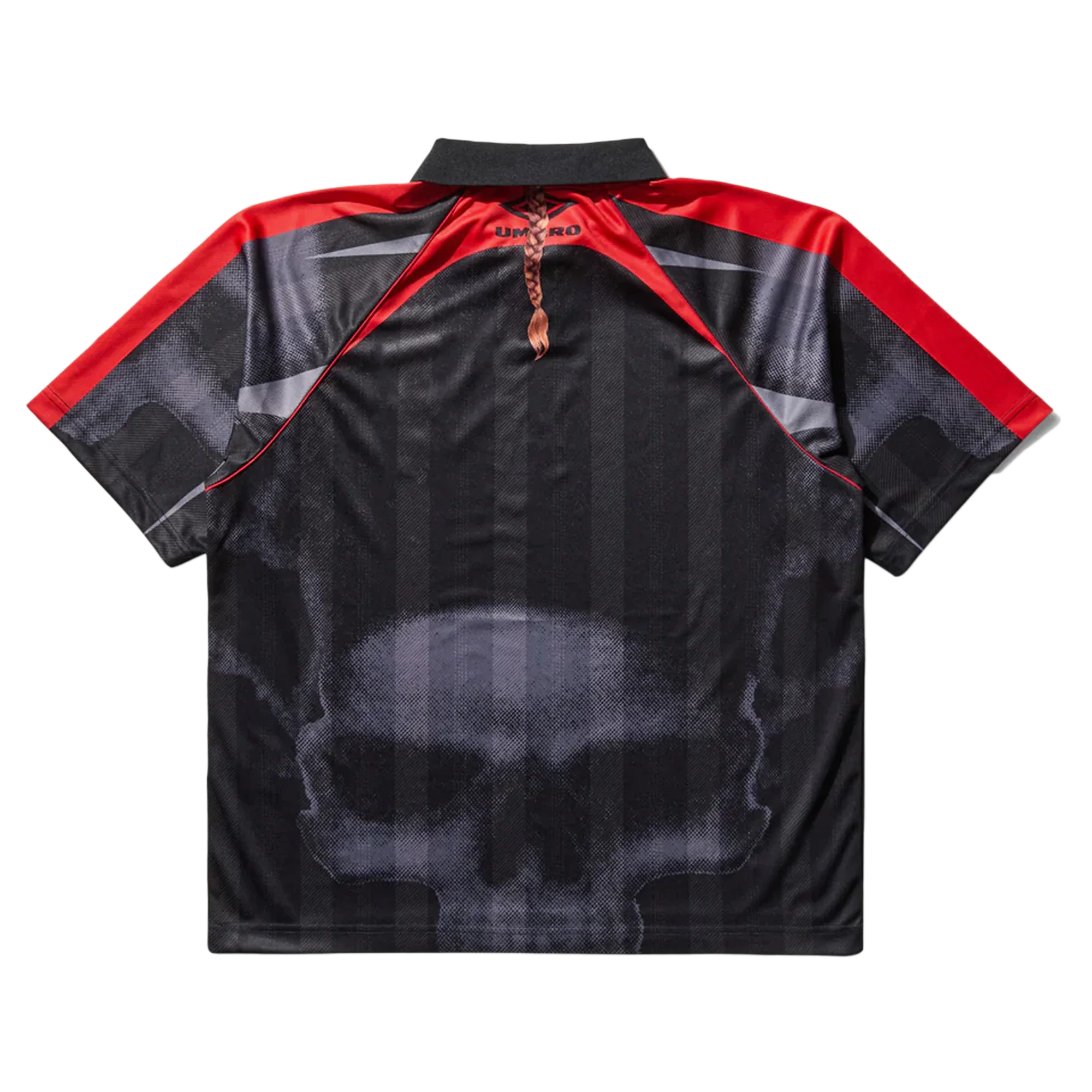 Umbro 01 03 Polo Black Red - Image 4