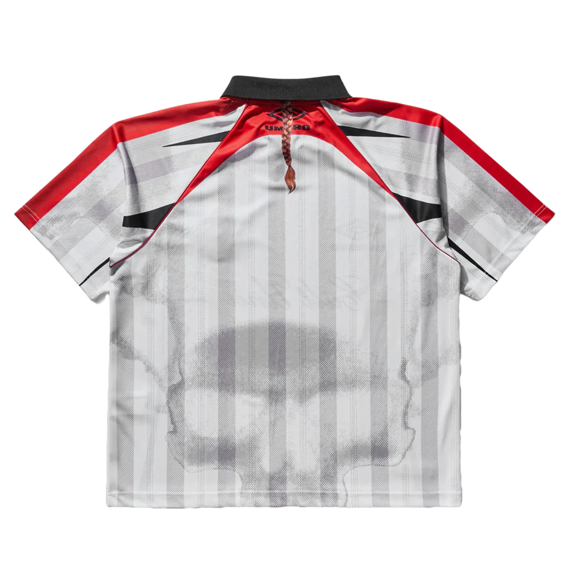 Umbro 01 03 Polo White Red - Image 4