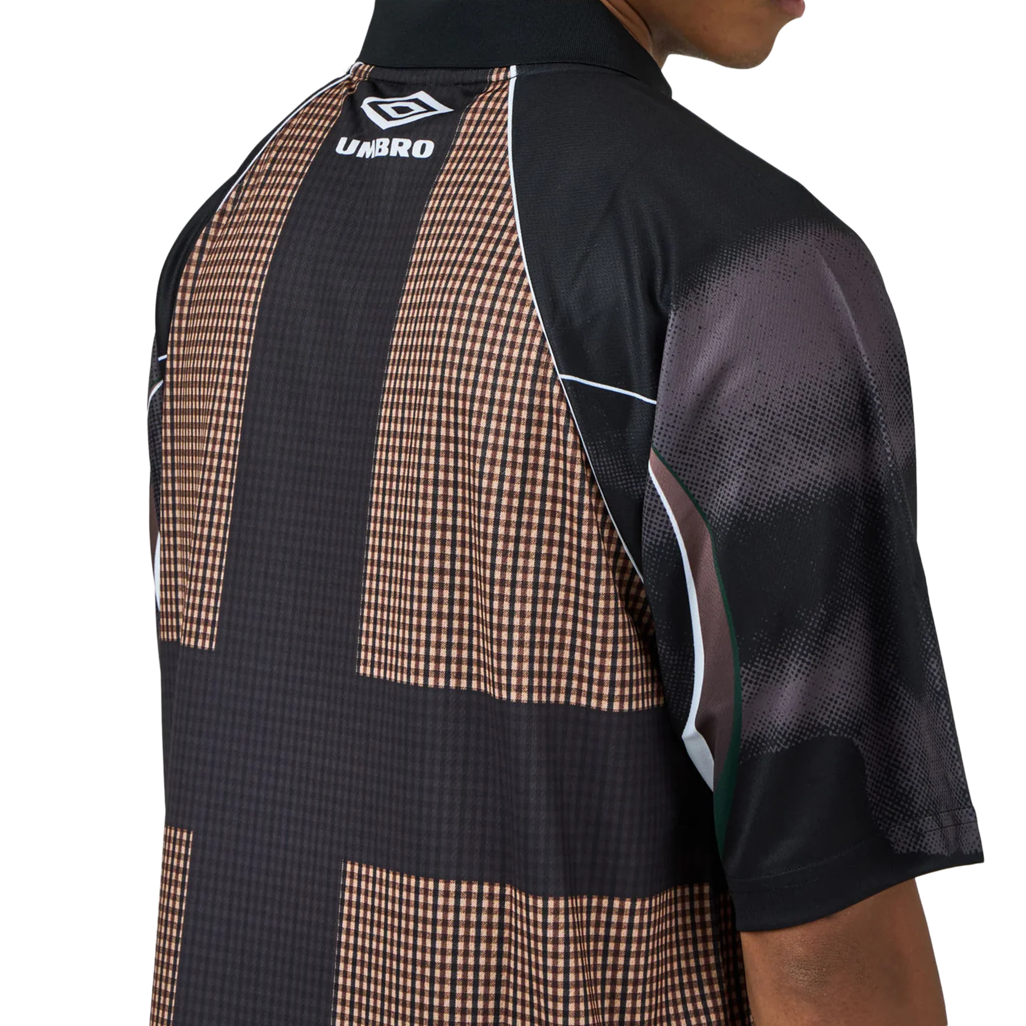 Umbro Cult Unity Check Polo Beige Black - Image 3