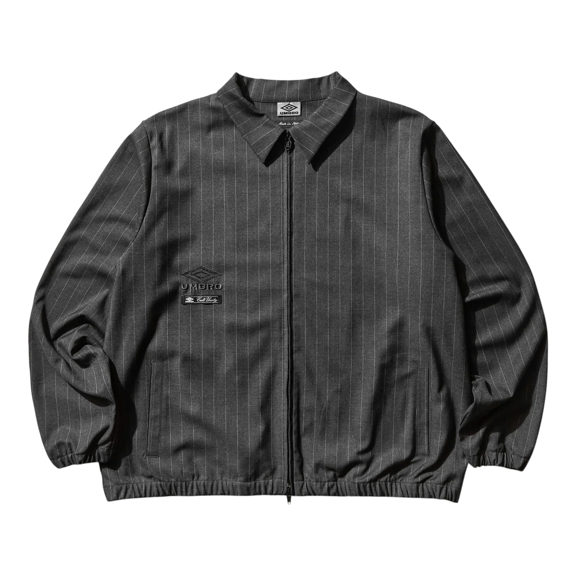 Umbro Pinstriped Jacket Dark Grey